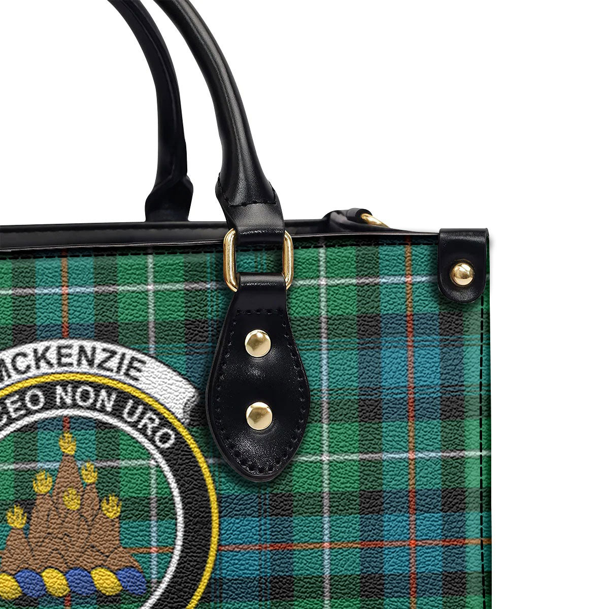 McKenzie Ancient Tartan Crest Leather Handbag