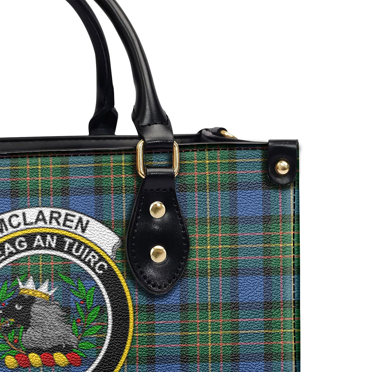 McLaren Ancient Tartan Crest Leather Handbag