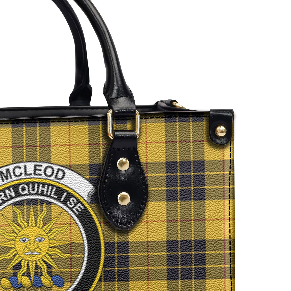 McLeod of Lewis Ancient Tartan Crest Leather Handbag