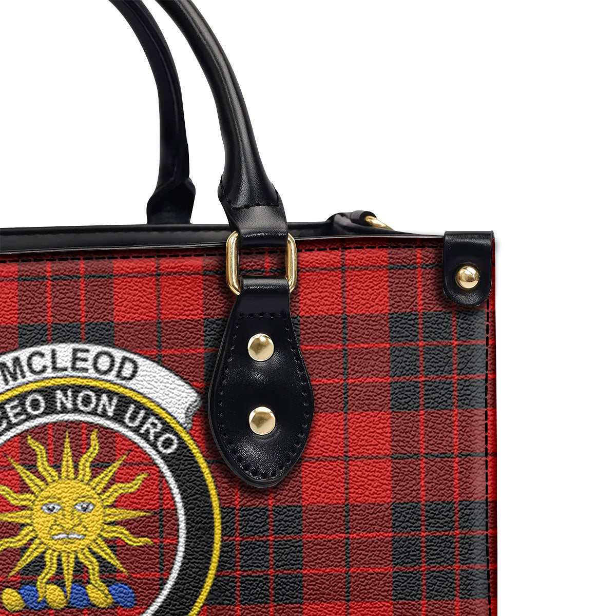 McLeod of Raasay Tartan Crest Leather Handbag