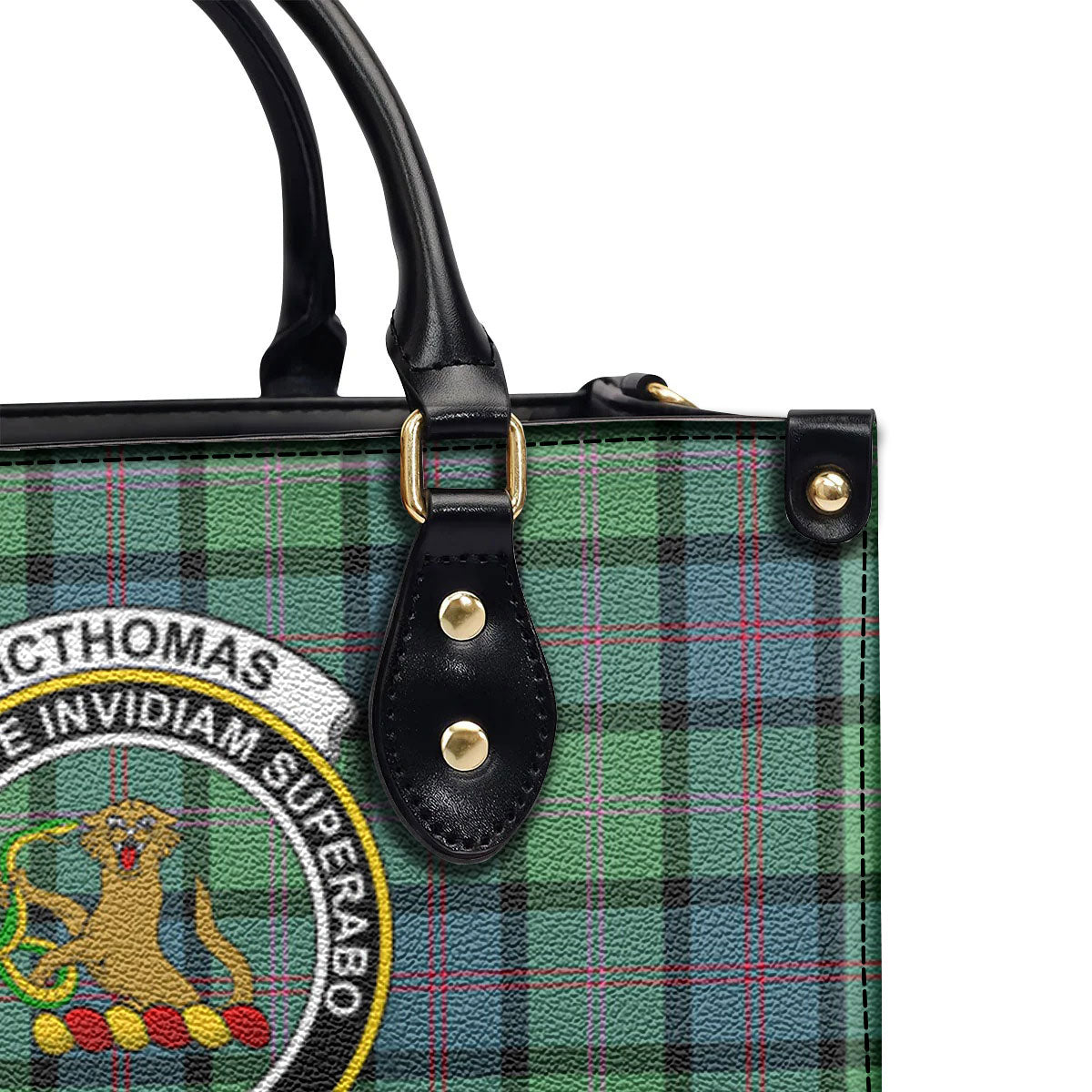 McThomas Ancient Tartan Crest Leather Handbag