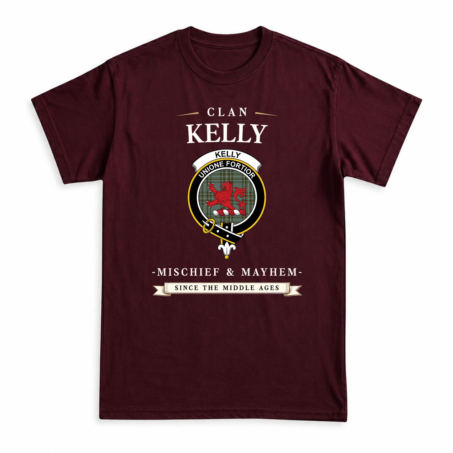 Kelly Dress Tartan Crest Mischief and Mayhem T-shirt