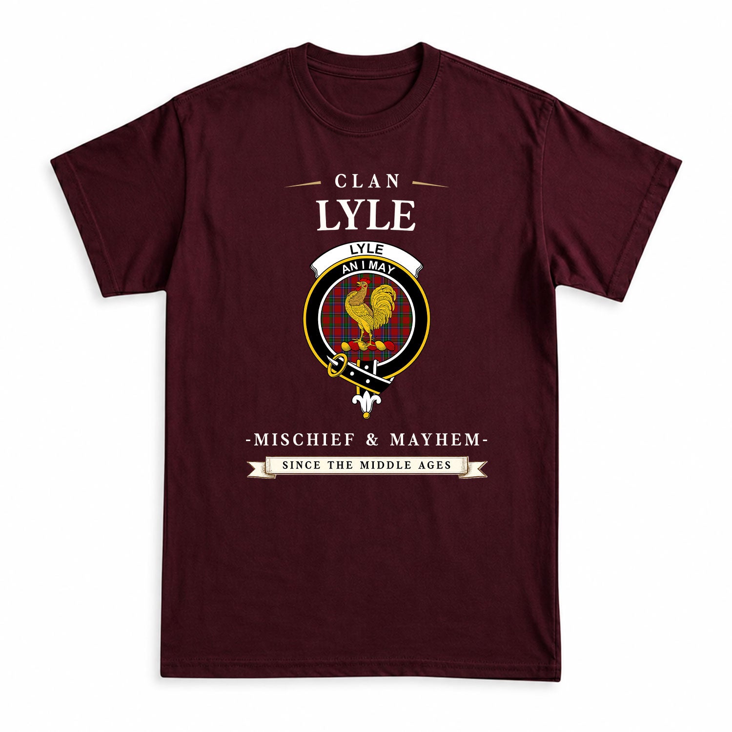 Lyle Tartan Crest Mischief and Mayhem T-shirt