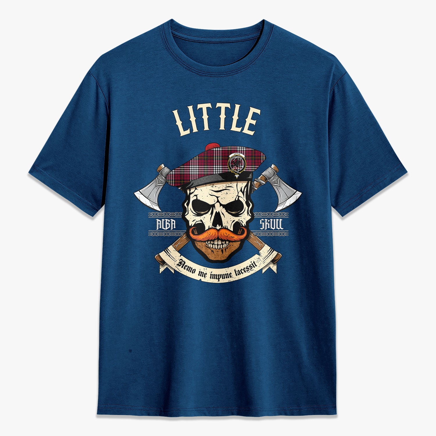 Little Tartan Crest 2D T-shirt - Alba Skull Style