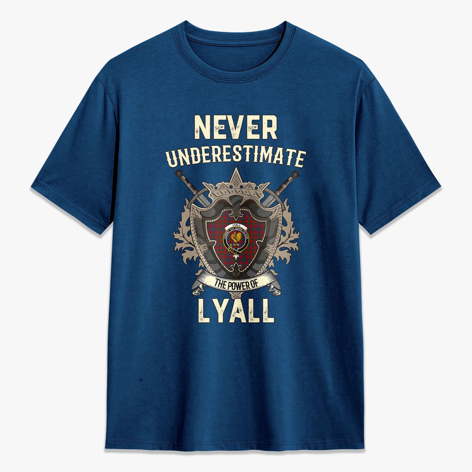 Lyall Tartan Crest 2D T-shirt - Never Underestimate Style