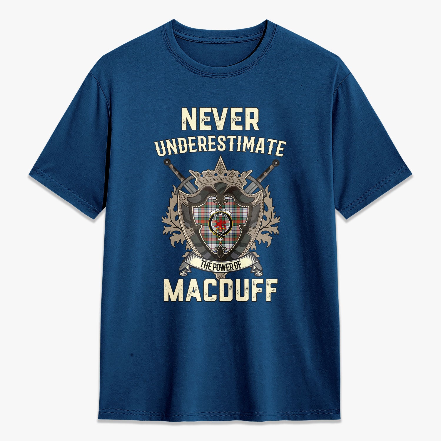 MacDuff Dress Ancient Tartan Crest 2D T-shirt - Never Underestimate Style