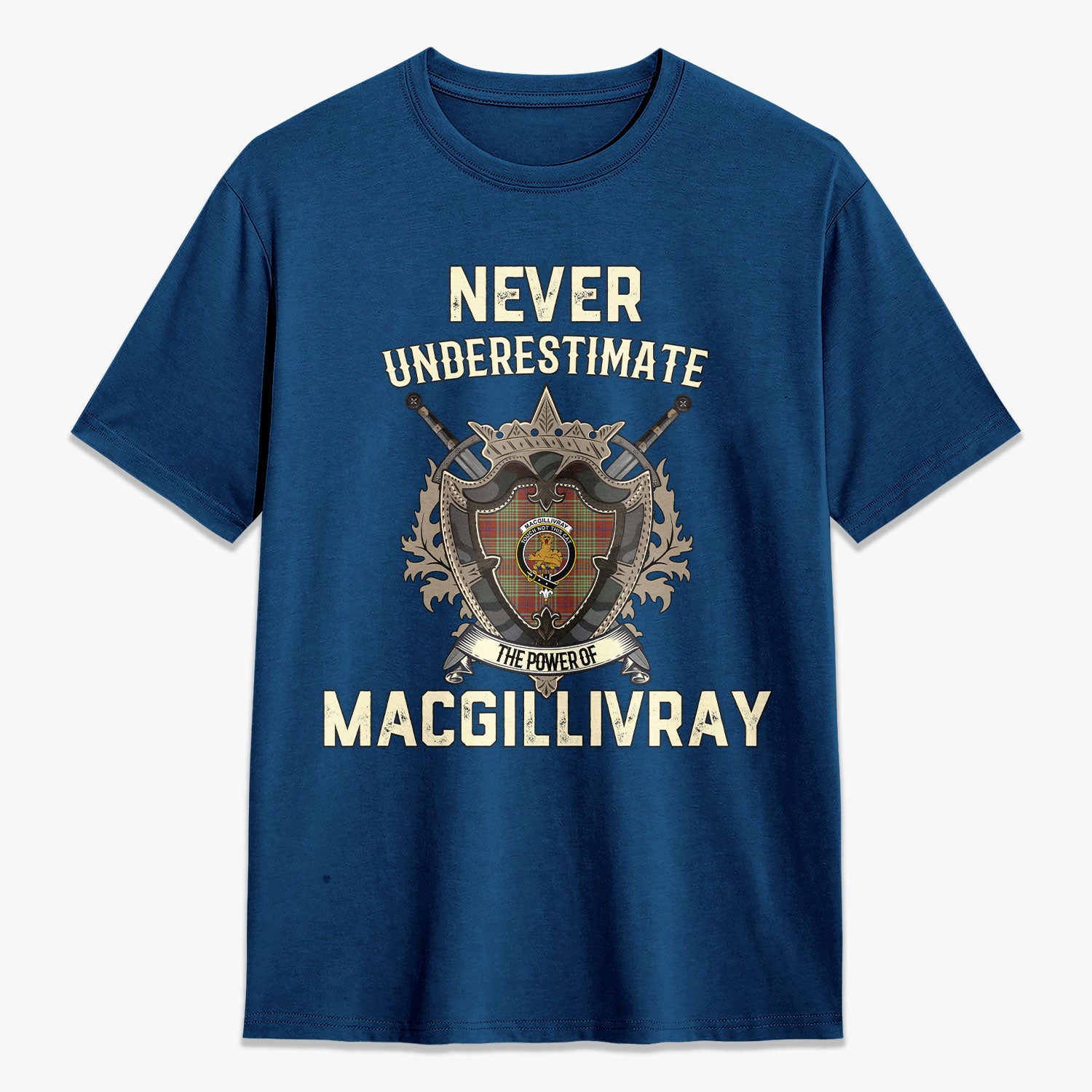 MacGillivray Hunting Ancient Tartan Crest 2D T-shirt - Never Underestimate Style