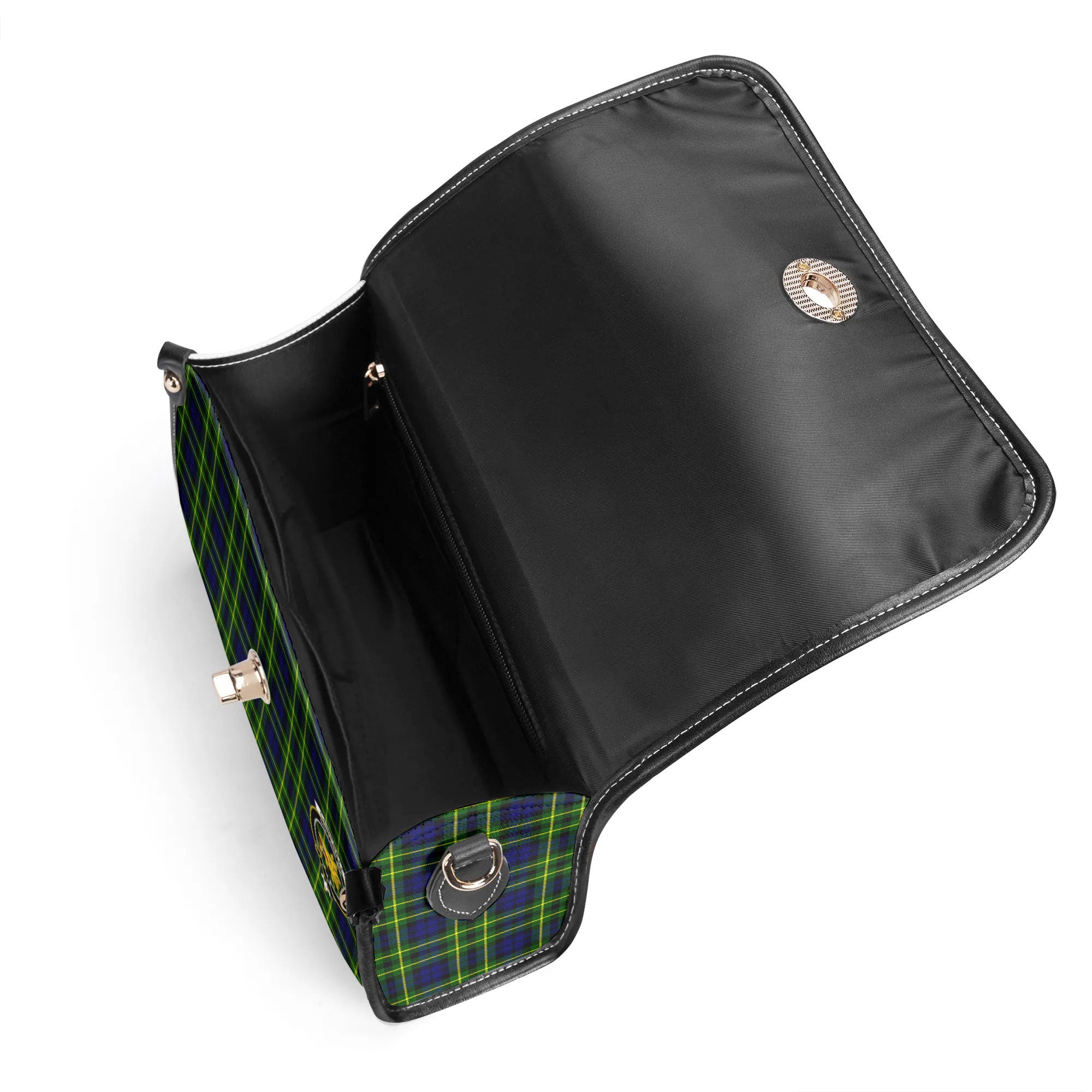Campbell of Breadalbane Modern Tartan Crest Satchel Bag