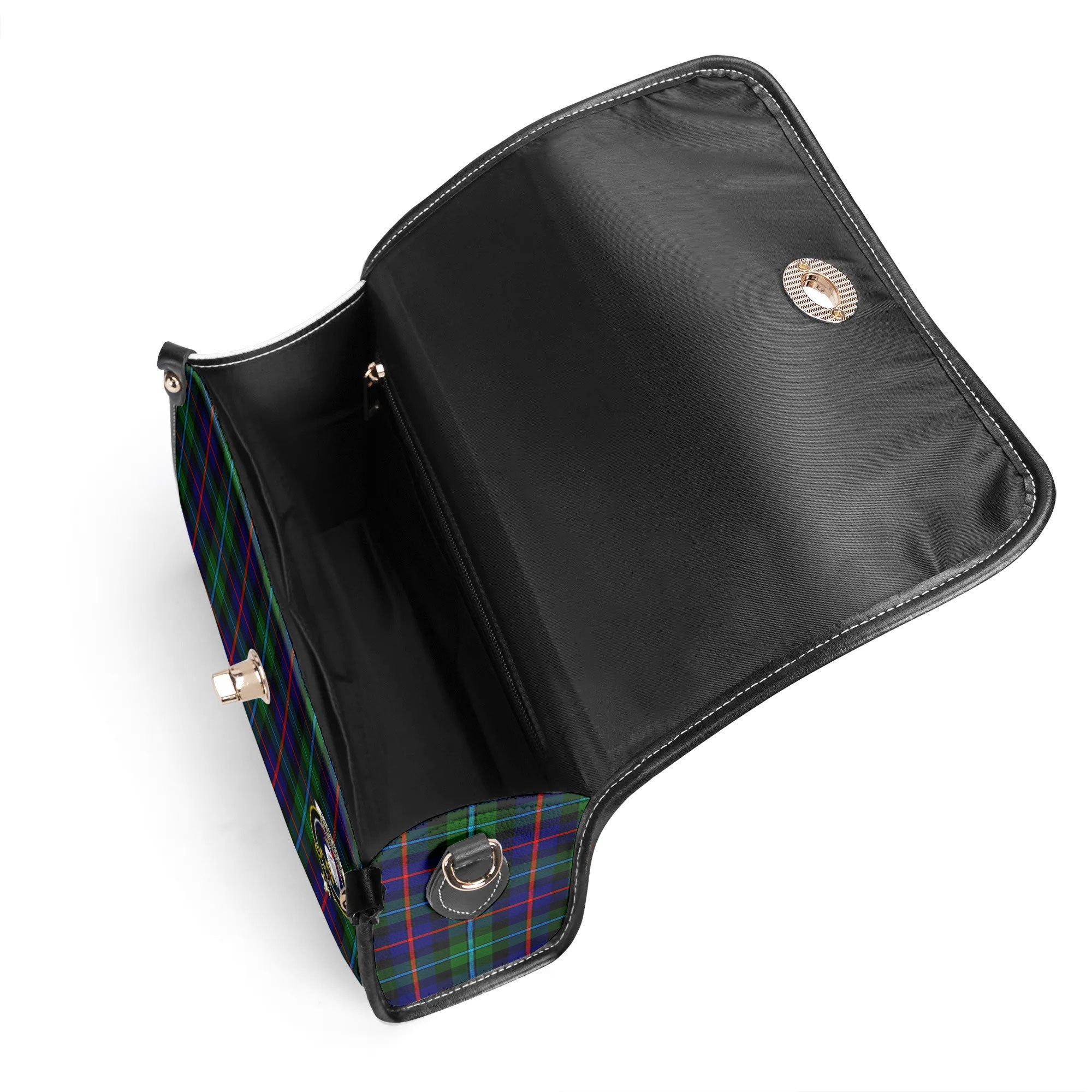 Campbell of Cawdor Modern Tartan Crest Satchel Bag