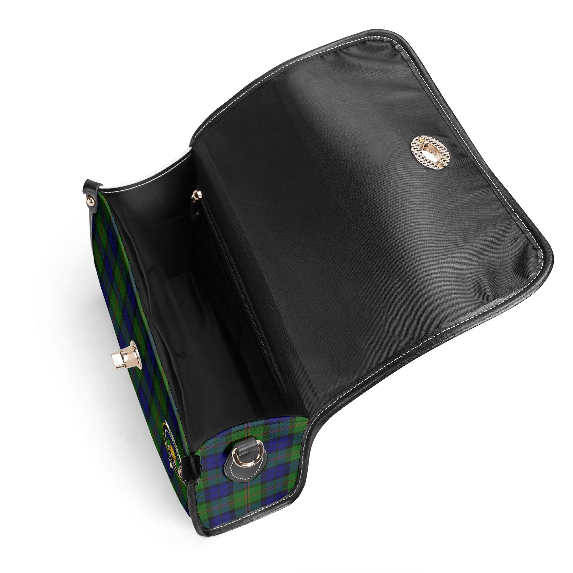 Dundas Modern Tartan Crest Satchel Bag