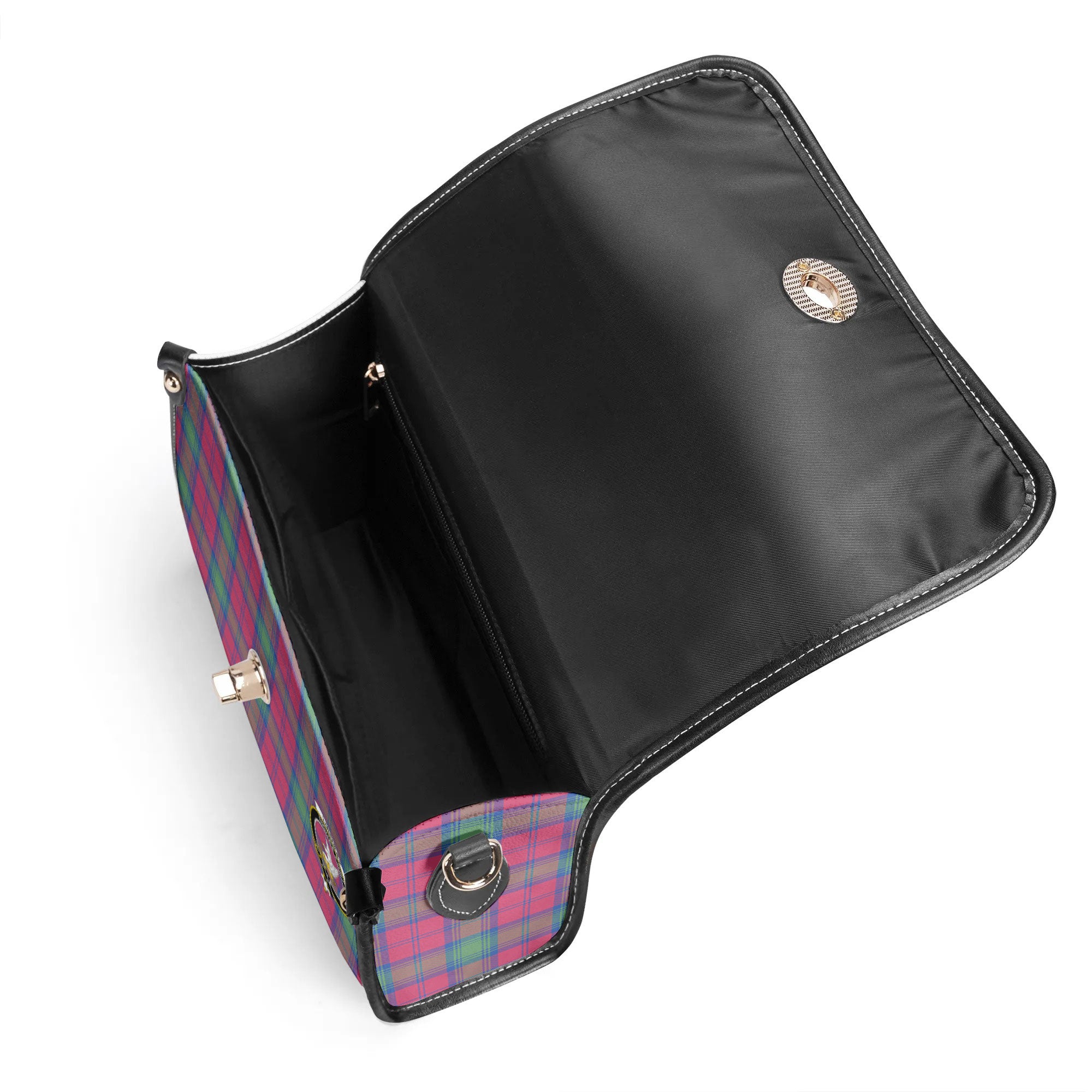 Lindsay Ancient Tartan Crest Satchel Bag