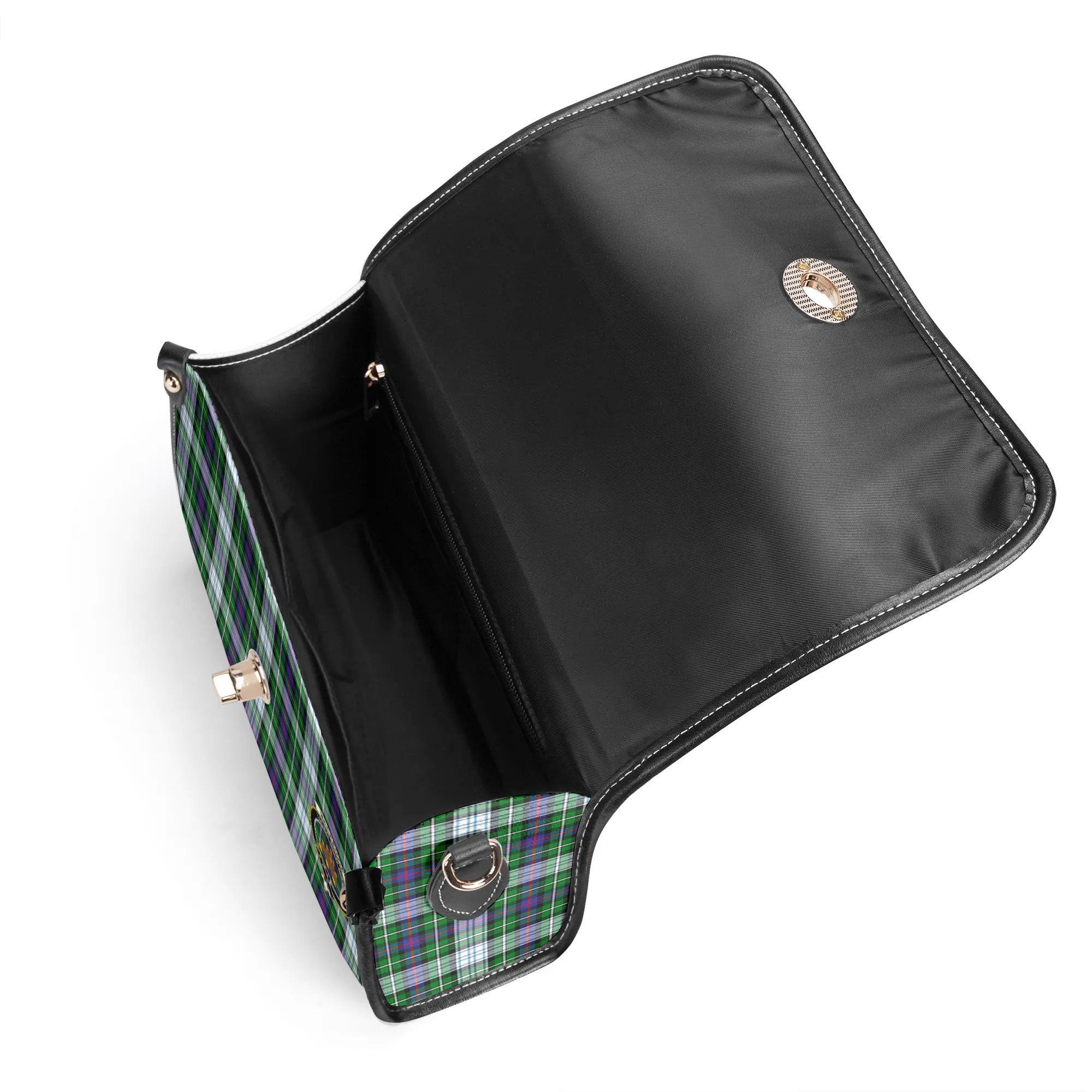MacKenzie Dress Modern Tartan Crest Satchel Bag