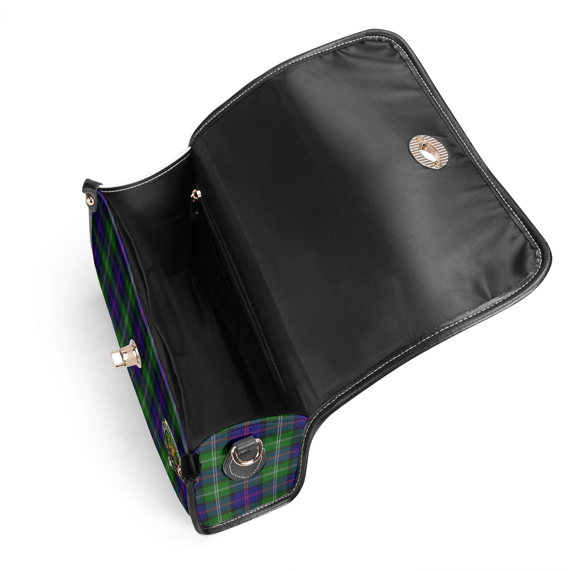 MacThomas Modern Tartan Crest Satchel Bag