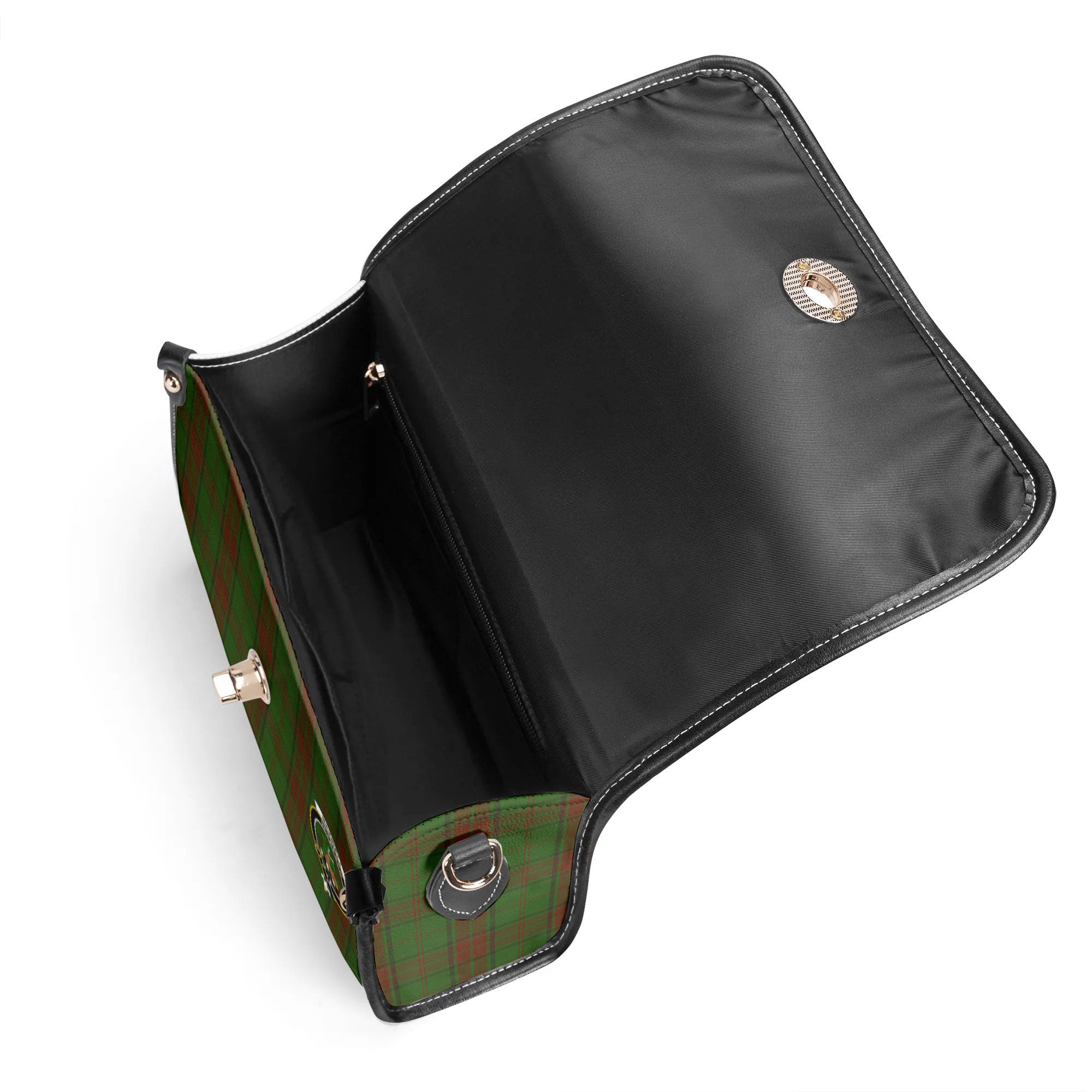 Maxwell Hunting Tartan Crest Satchel Bag