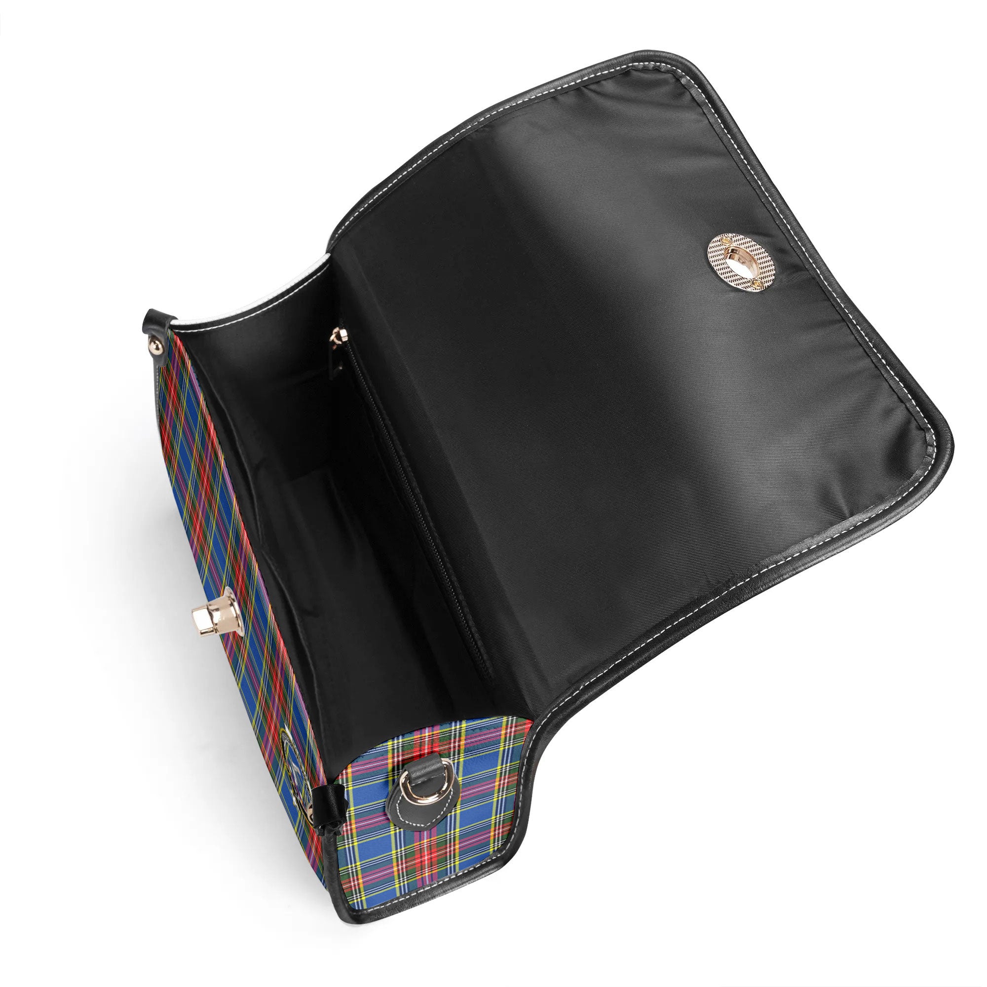 McBeth Modern Tartan Crest Satchel Bag