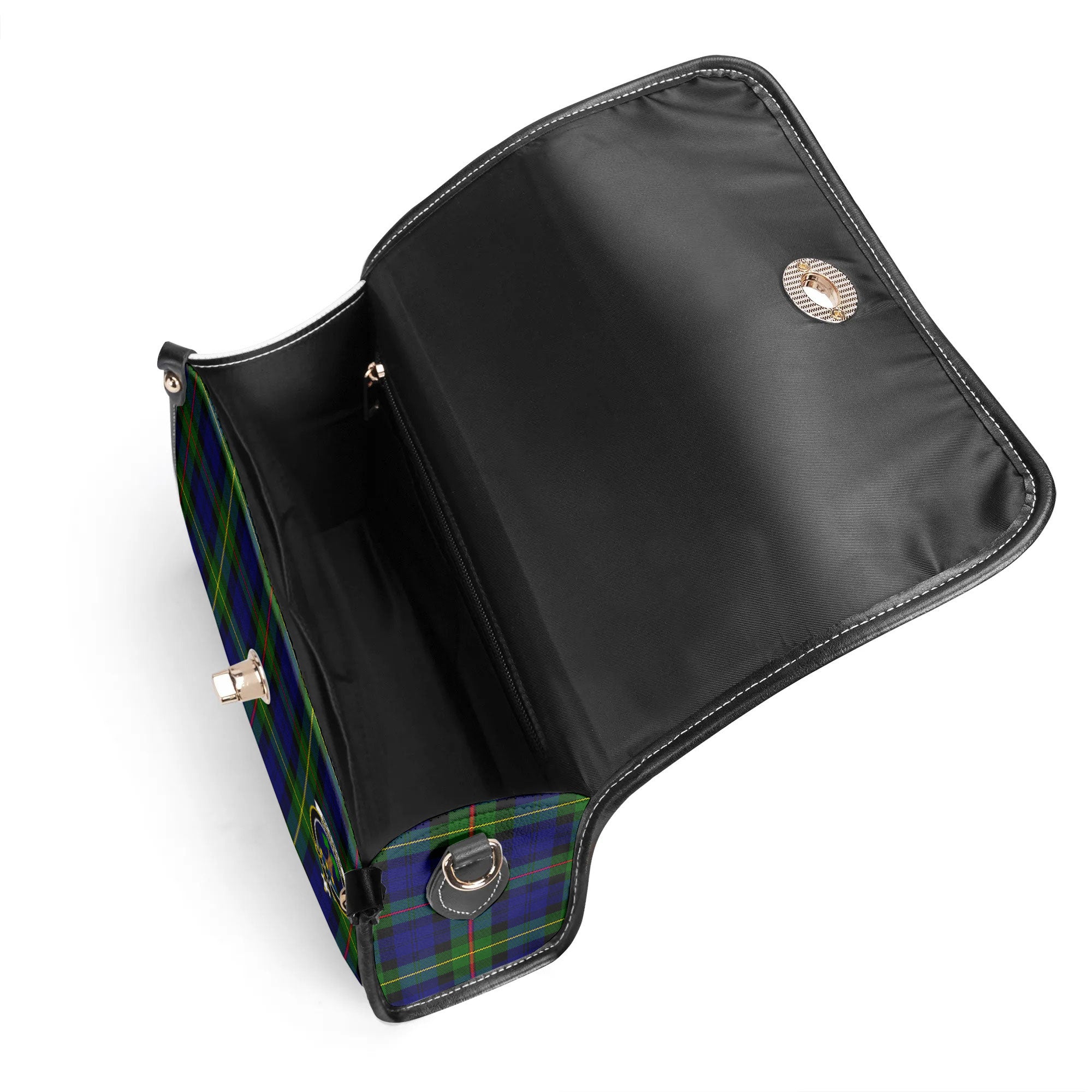 McEwan Modern Tartan Crest Satchel Bag