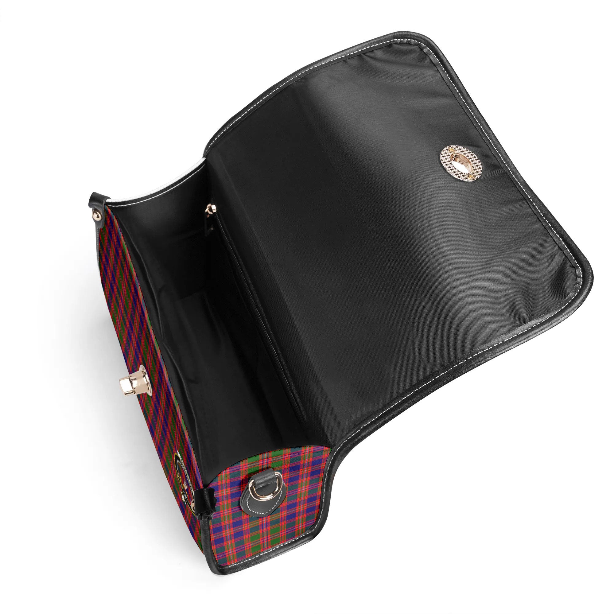 McIntyre Modern Tartan Crest Satchel Bag