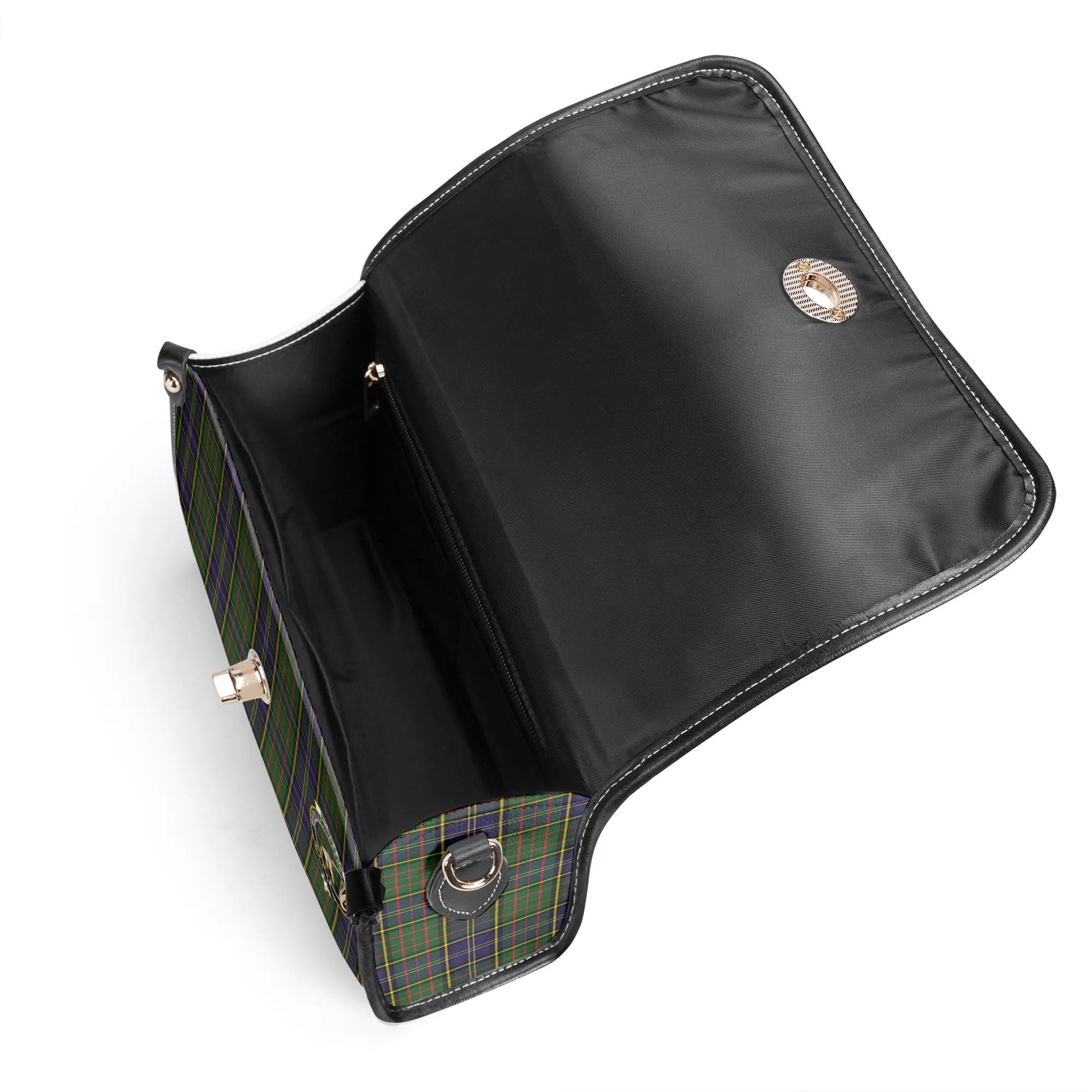 McMillan Hunting Modern Tartan Crest Satchel Bag