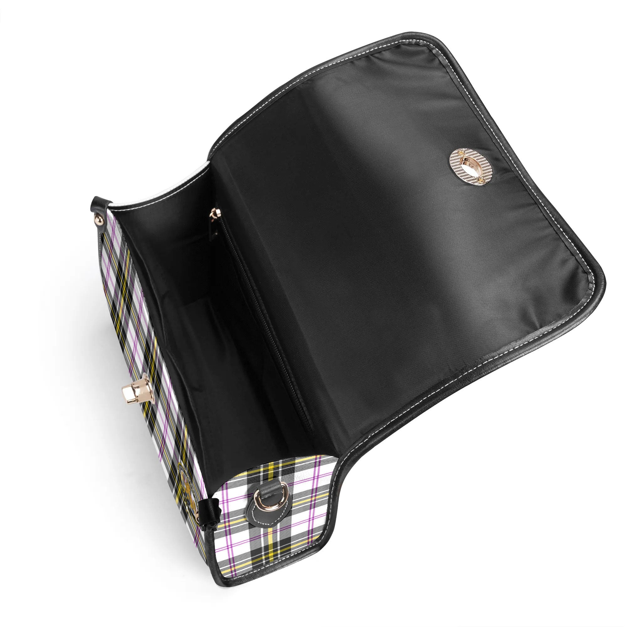 McPherson Dress Modern Tartan Crest Satchel Bag