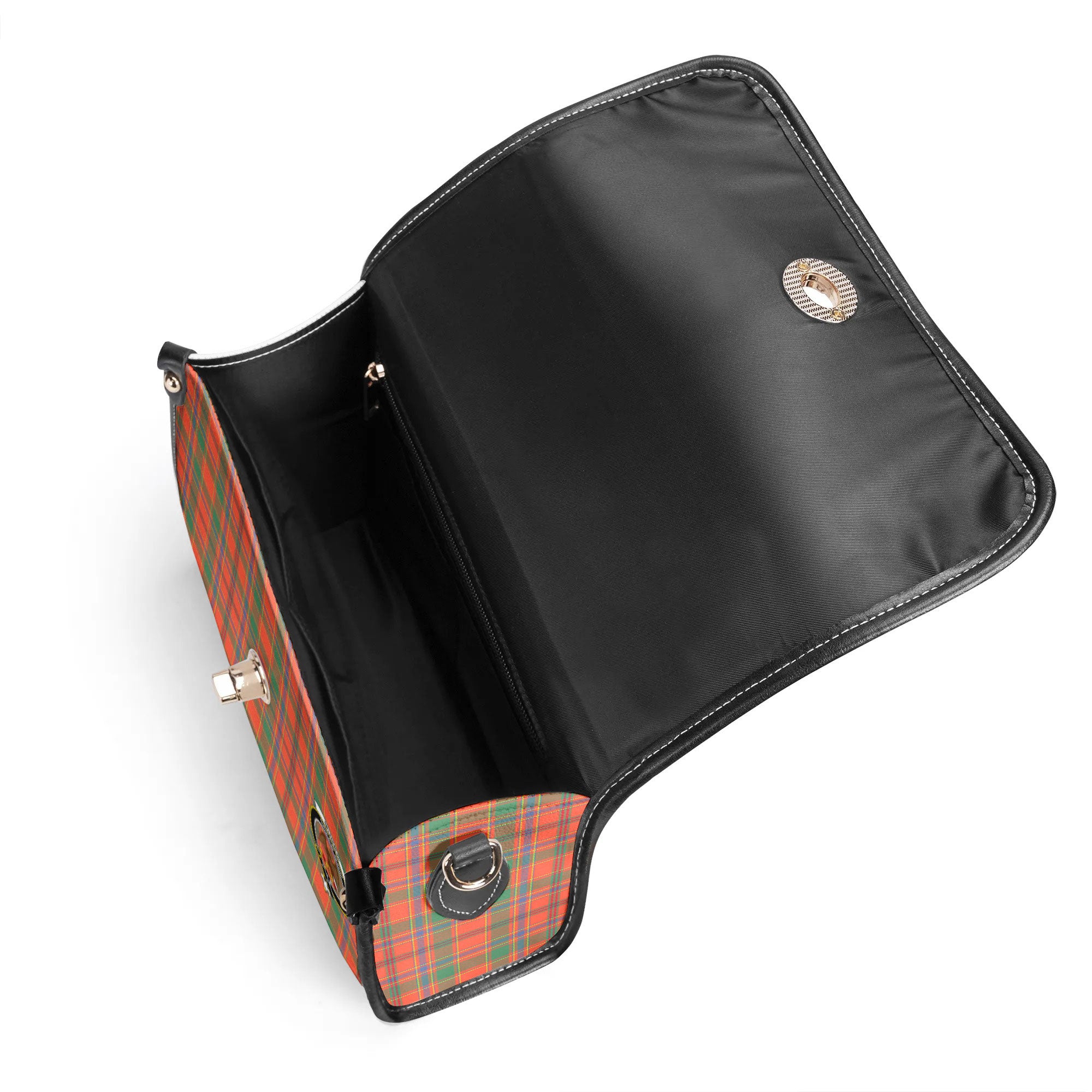 Munro Ancient Tartan Crest Satchel Bag