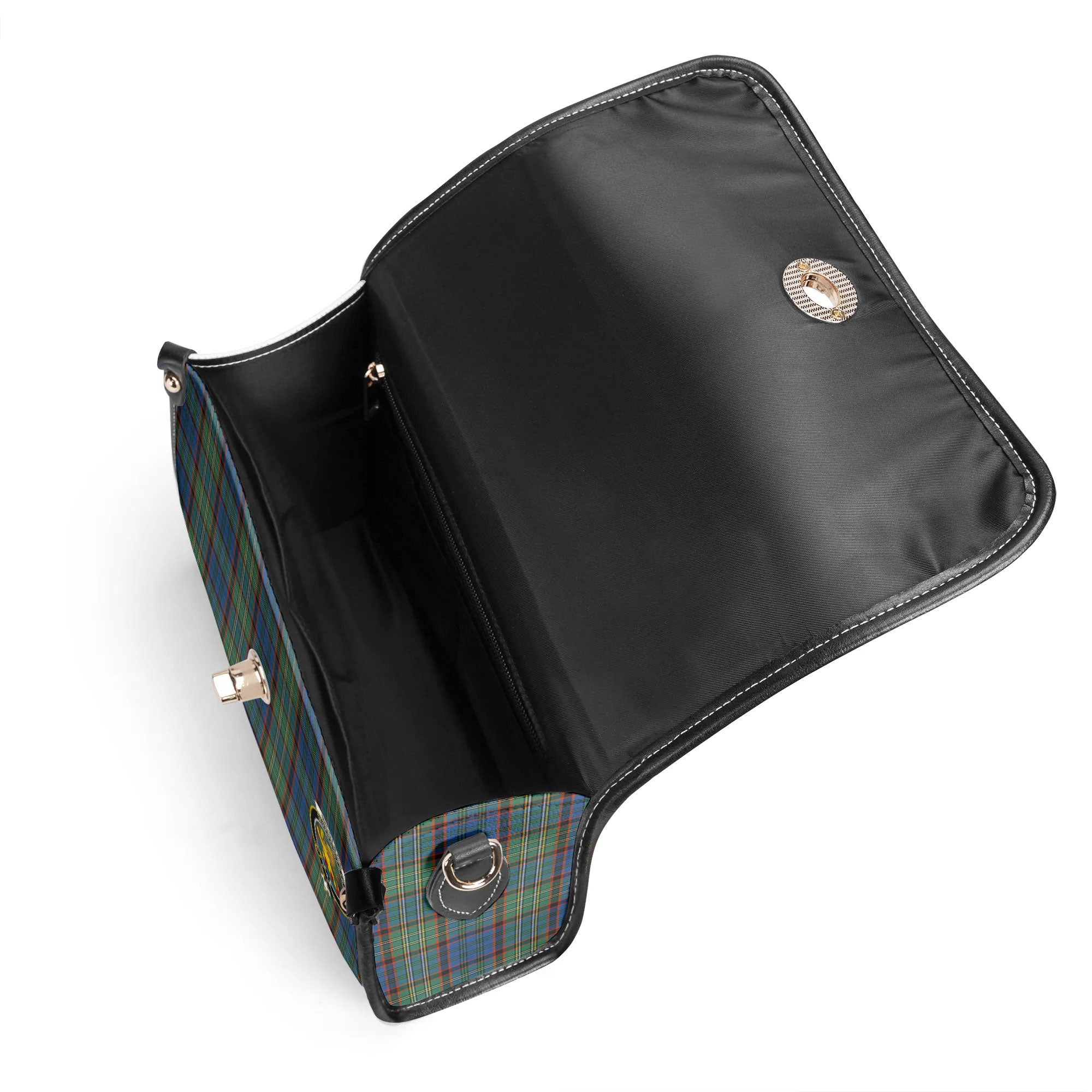 Nicolson Hunting Ancient Tartan Crest Satchel Bag