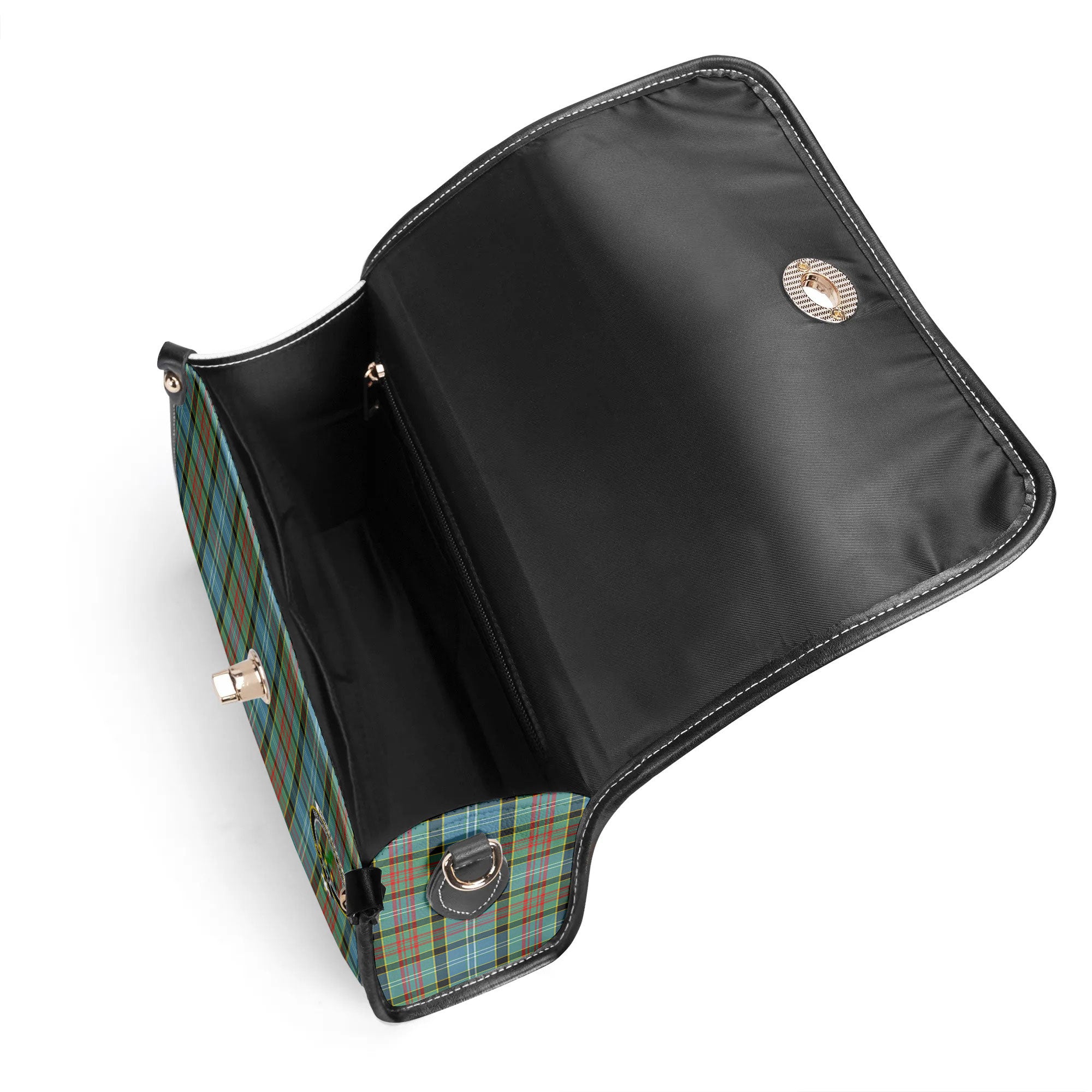 Porterfield Tartan Crest Satchel Bag