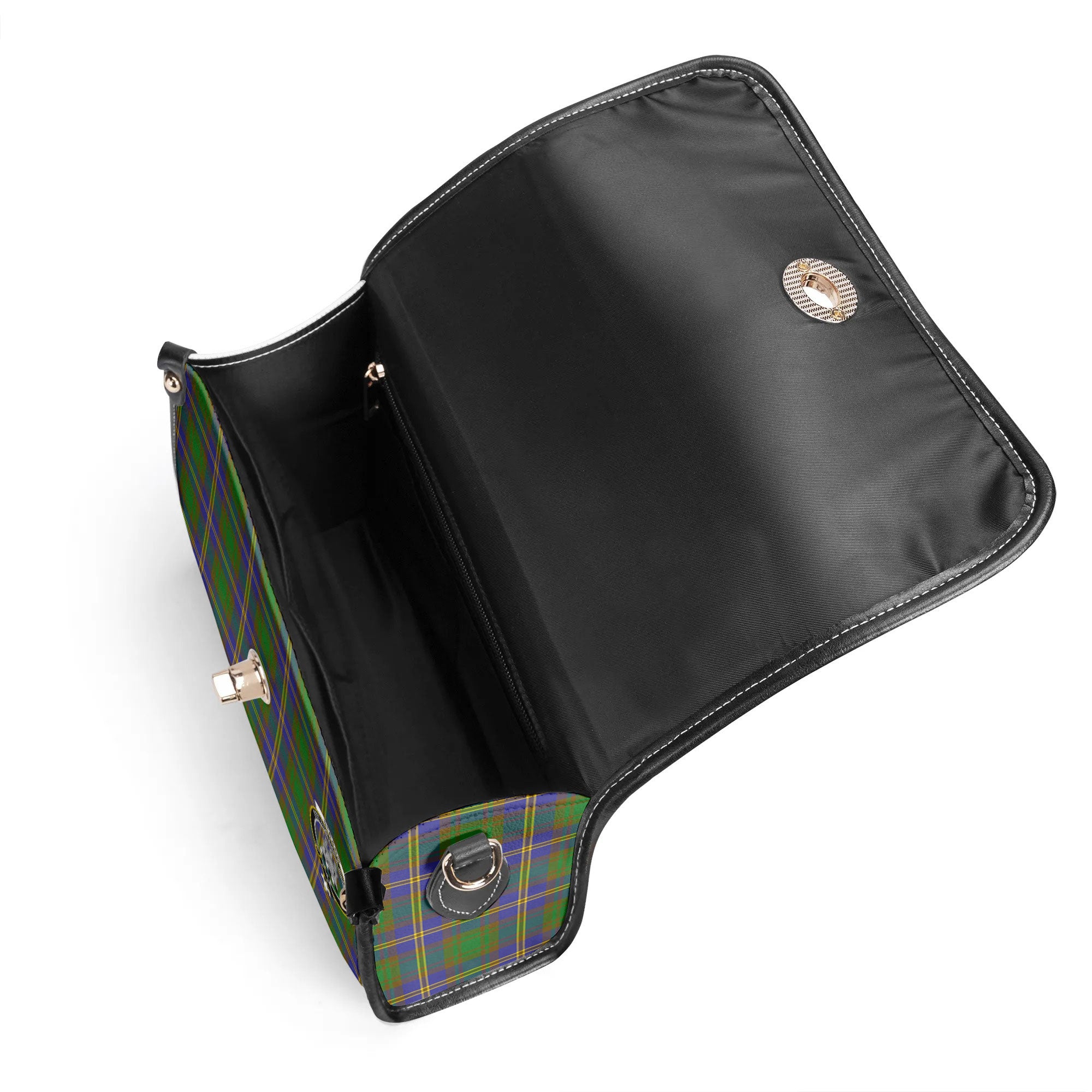 Strang (or Strange) Tartan Crest Satchel Bag