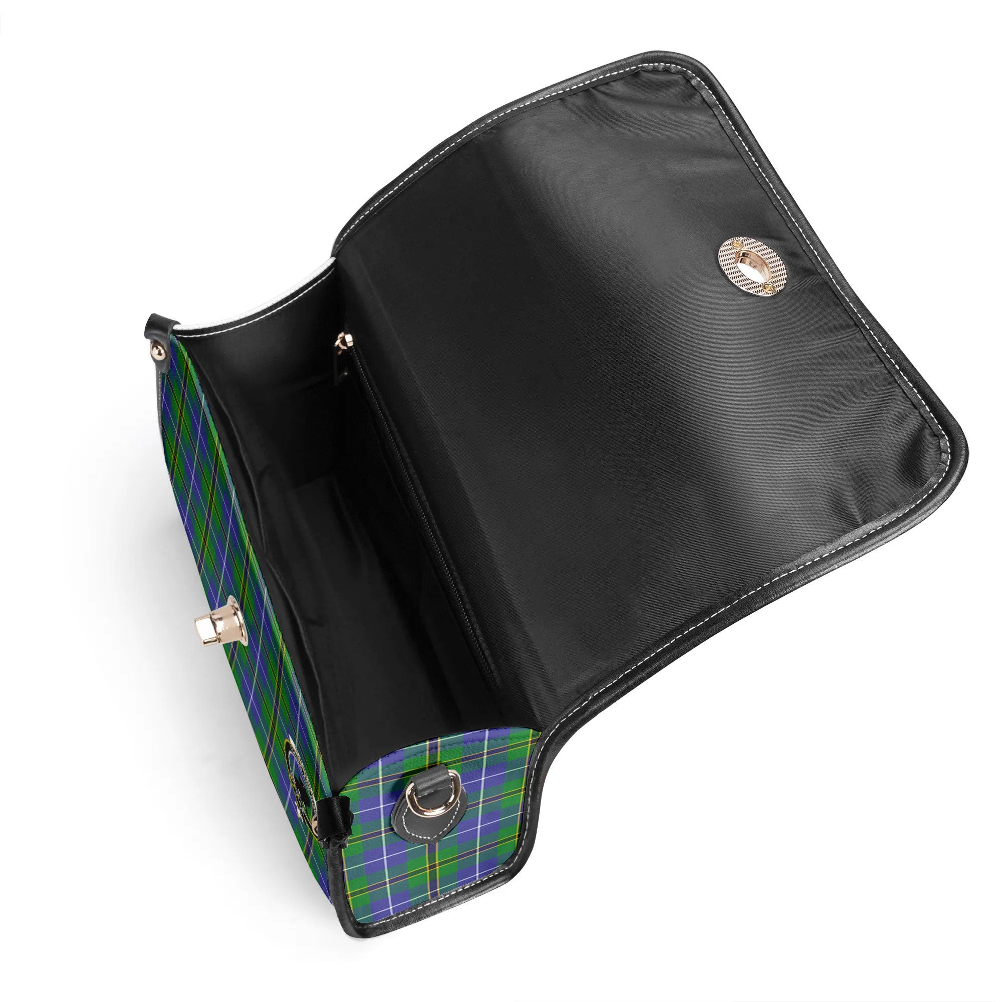 Turnbull Hunting Tartan Crest Satchel Bag