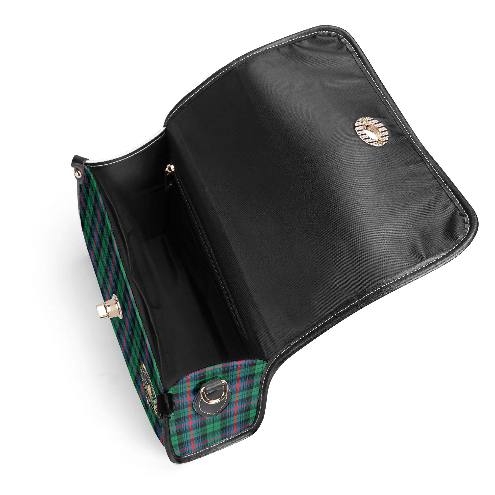 Urquhart Broad Red Ancient Tartan Crest Satchel Bag