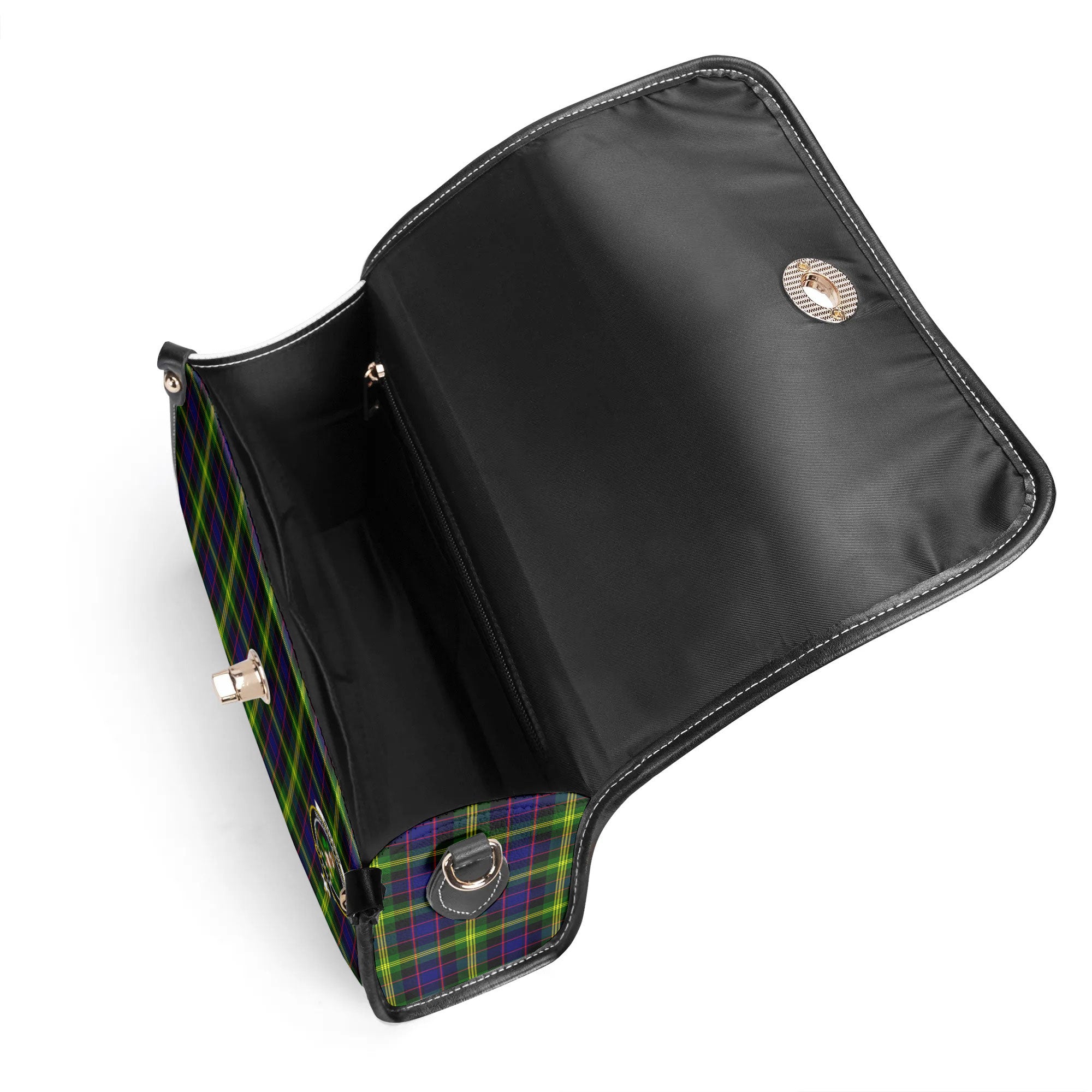 Watson Modern Tartan Crest Satchel Bag