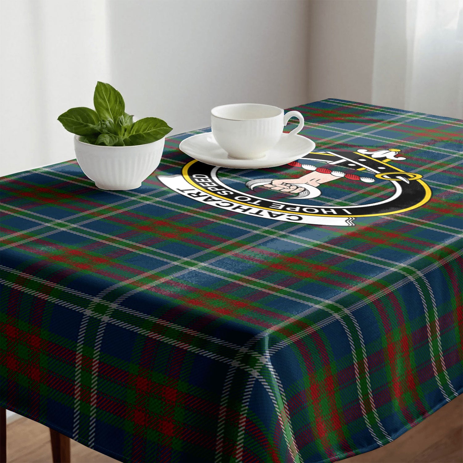 Cathcart Tartan Crest Tablecloth