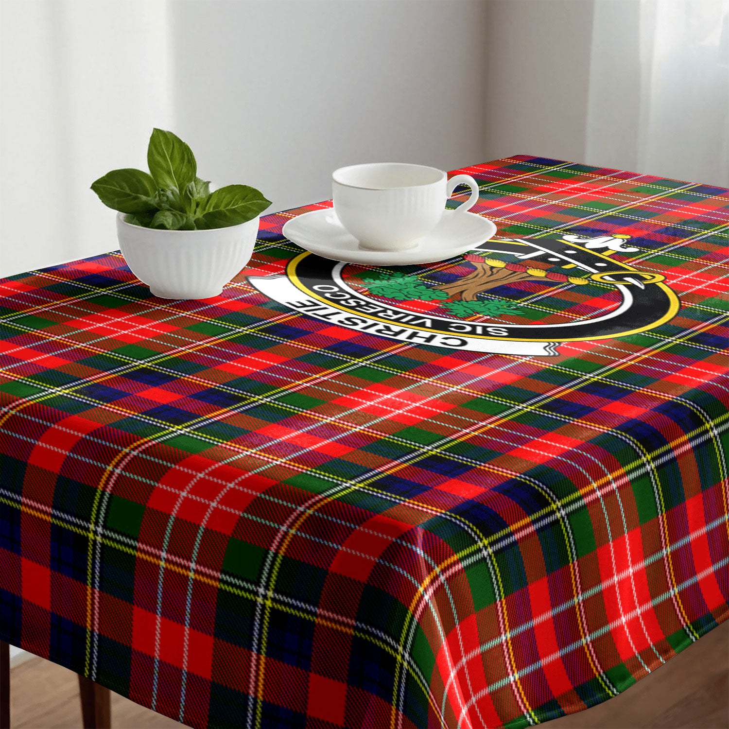 Christie Tartan Crest Tablecloth