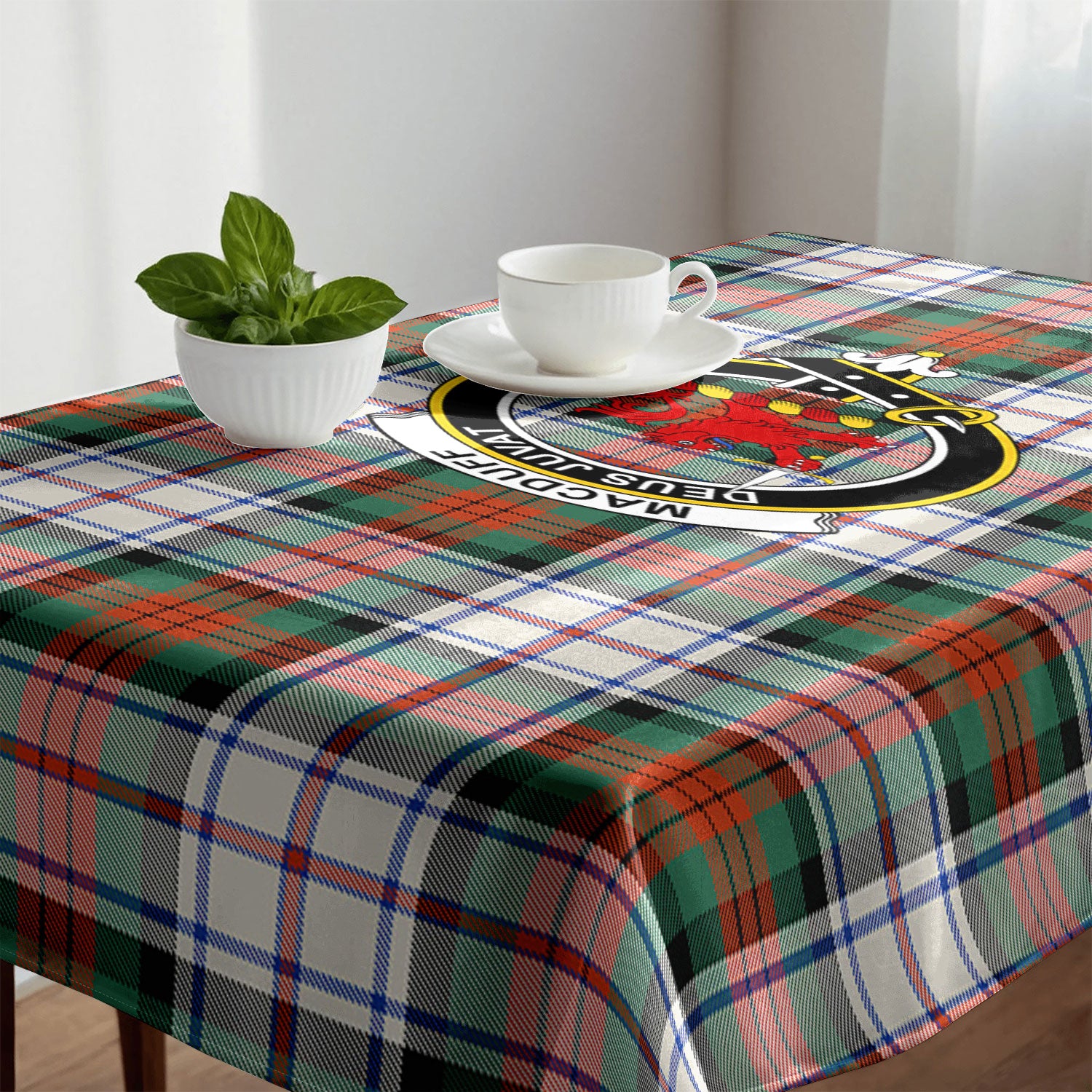 MacDuff Dress Ancient Tartan Crest Tablecloth