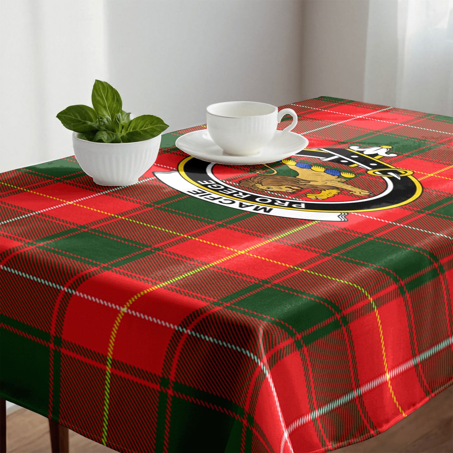 MacFie Tartan Crest Tablecloth