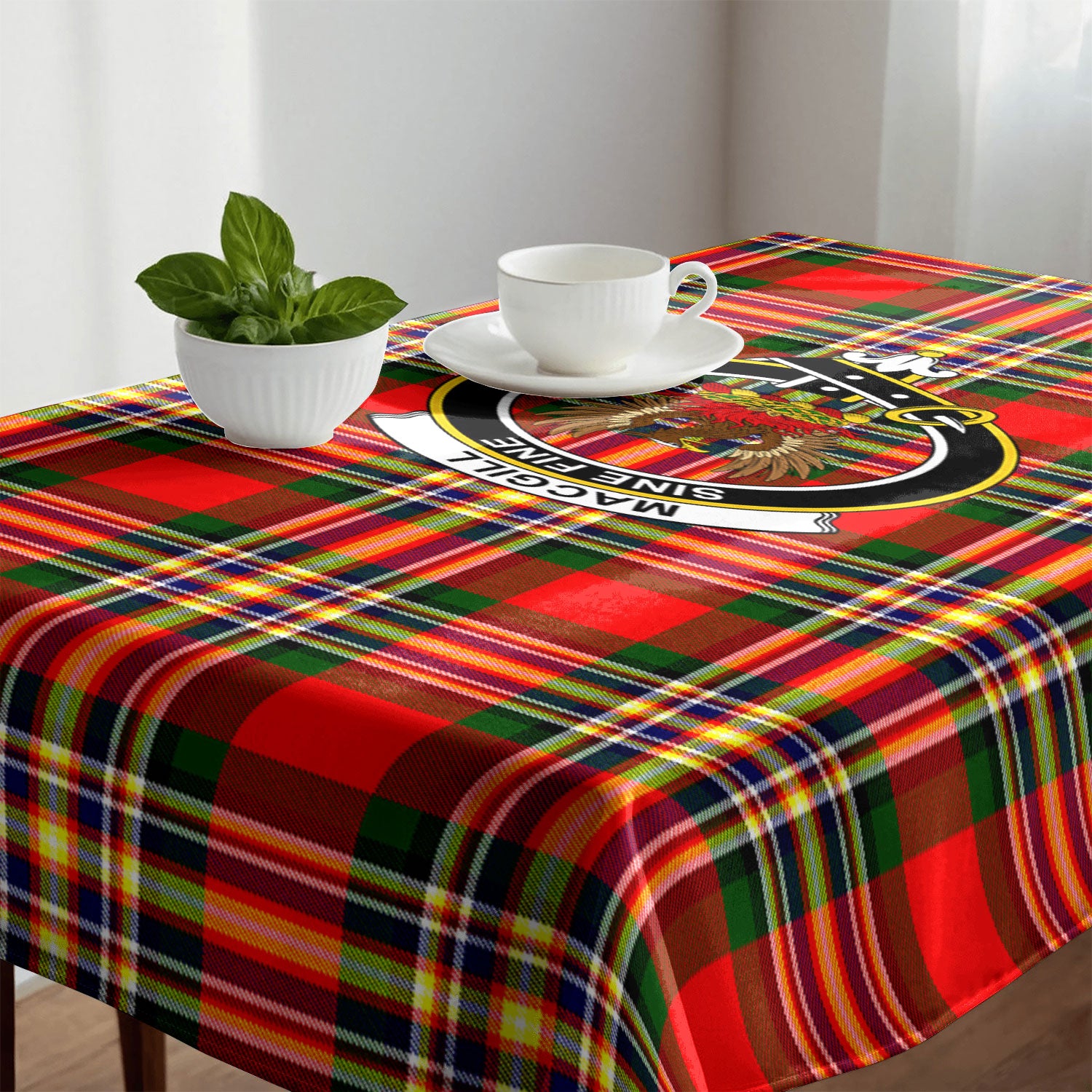 MacGill Modern Tartan Crest Tablecloth