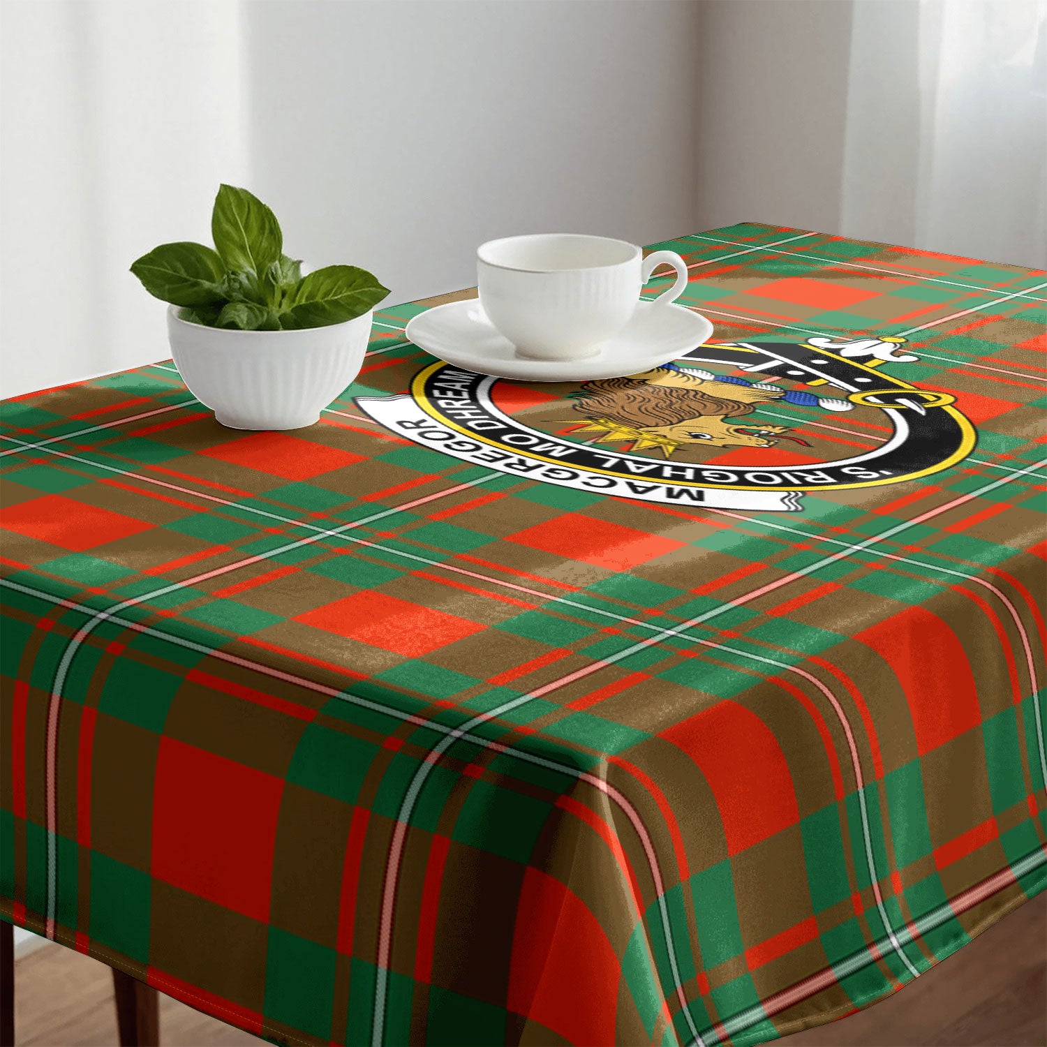 MacGregor Ancient Tartan Crest Tablecloth