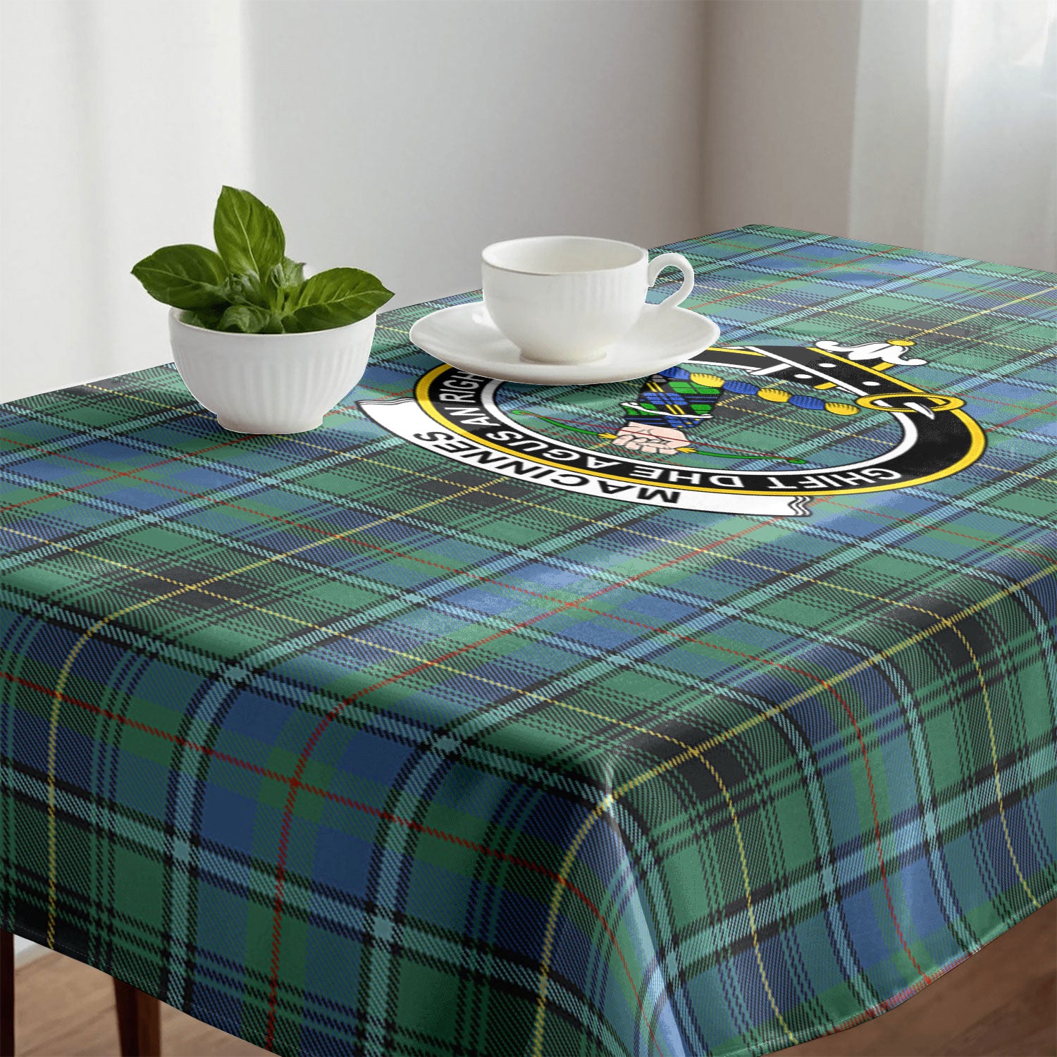 MacInnes Ancient Tartan Crest Tablecloth