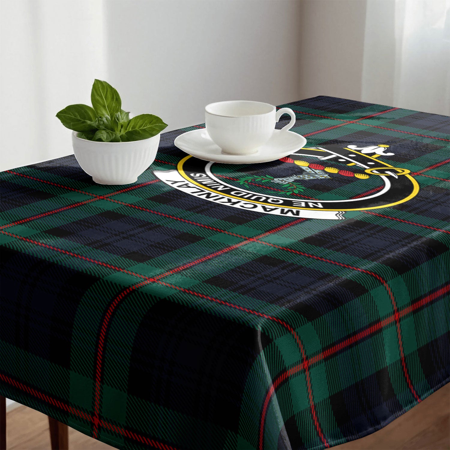 MacKinlay Modern Tartan Crest Tablecloth