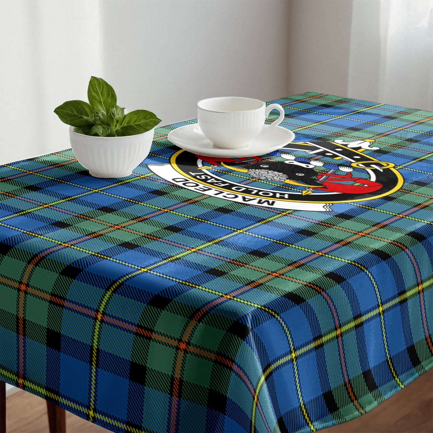 MacLeod of Harris Ancient Tartan Crest Tablecloth