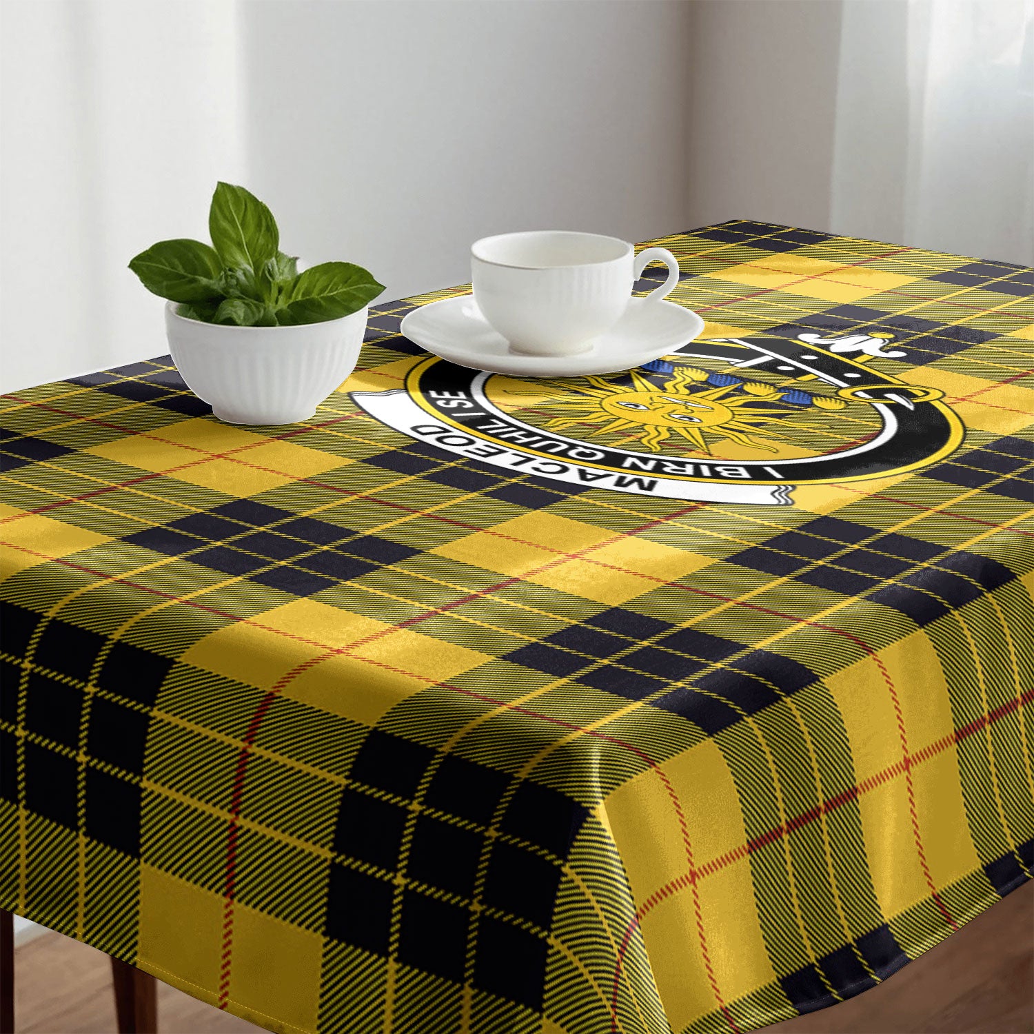MacLeod of Lewis Ancient Tartan Crest Tablecloth
