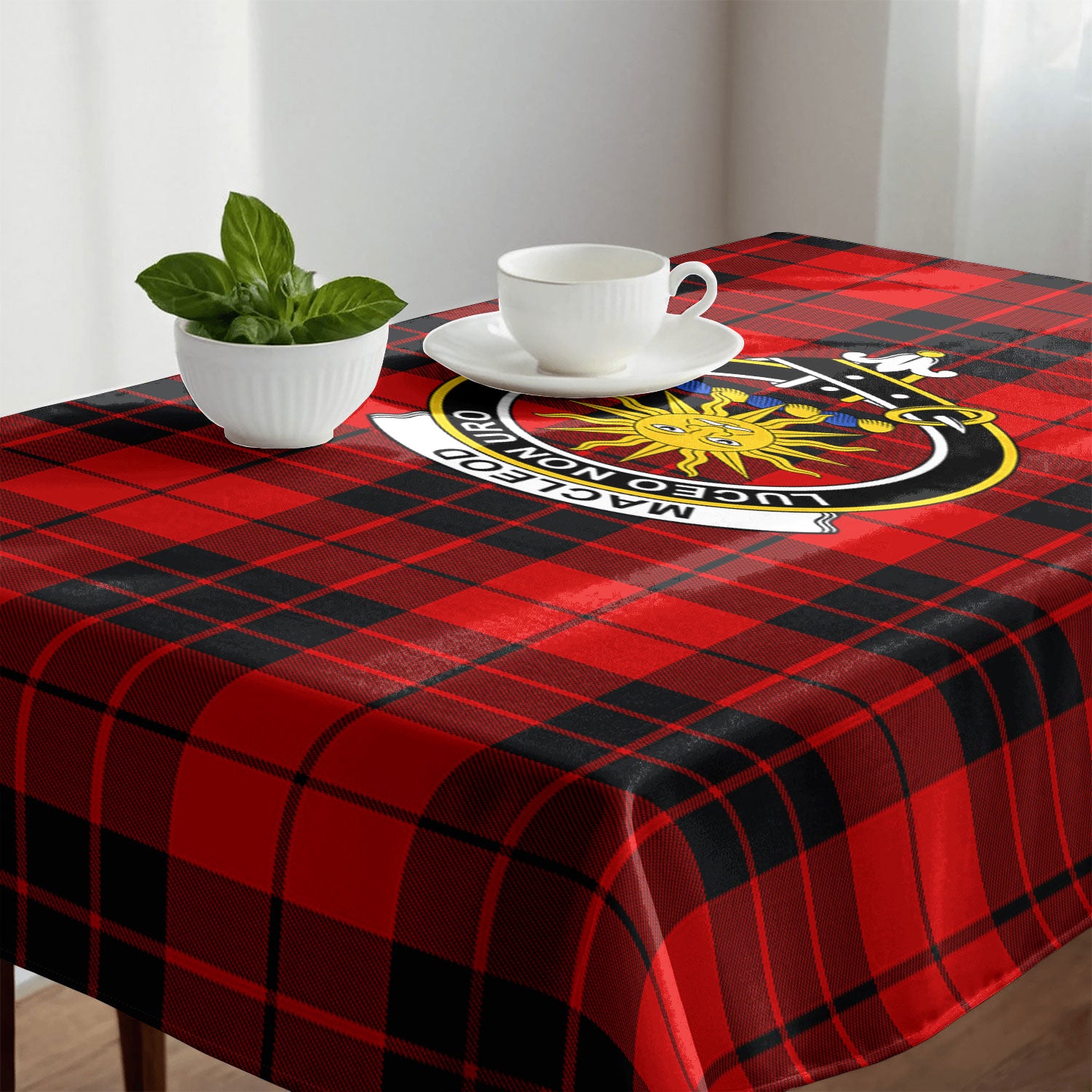 MacLeod of Raasay Tartan Crest Tablecloth