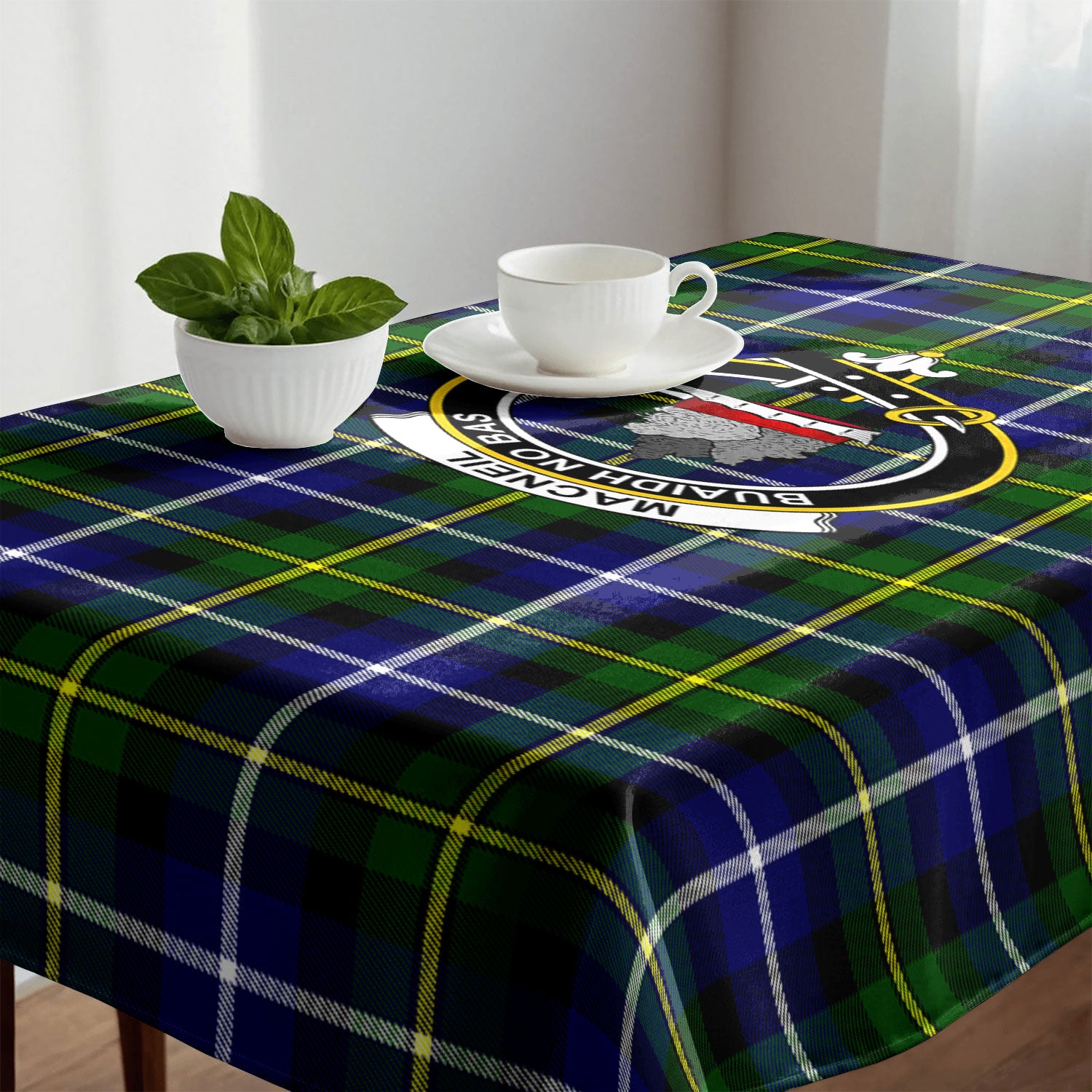 MacNeil of Barra Modern Tartan Crest Tablecloth