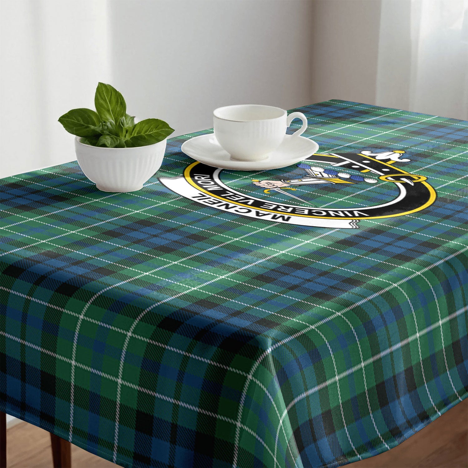 MacNeil of Colonsay Ancient Tartan Crest Tablecloth