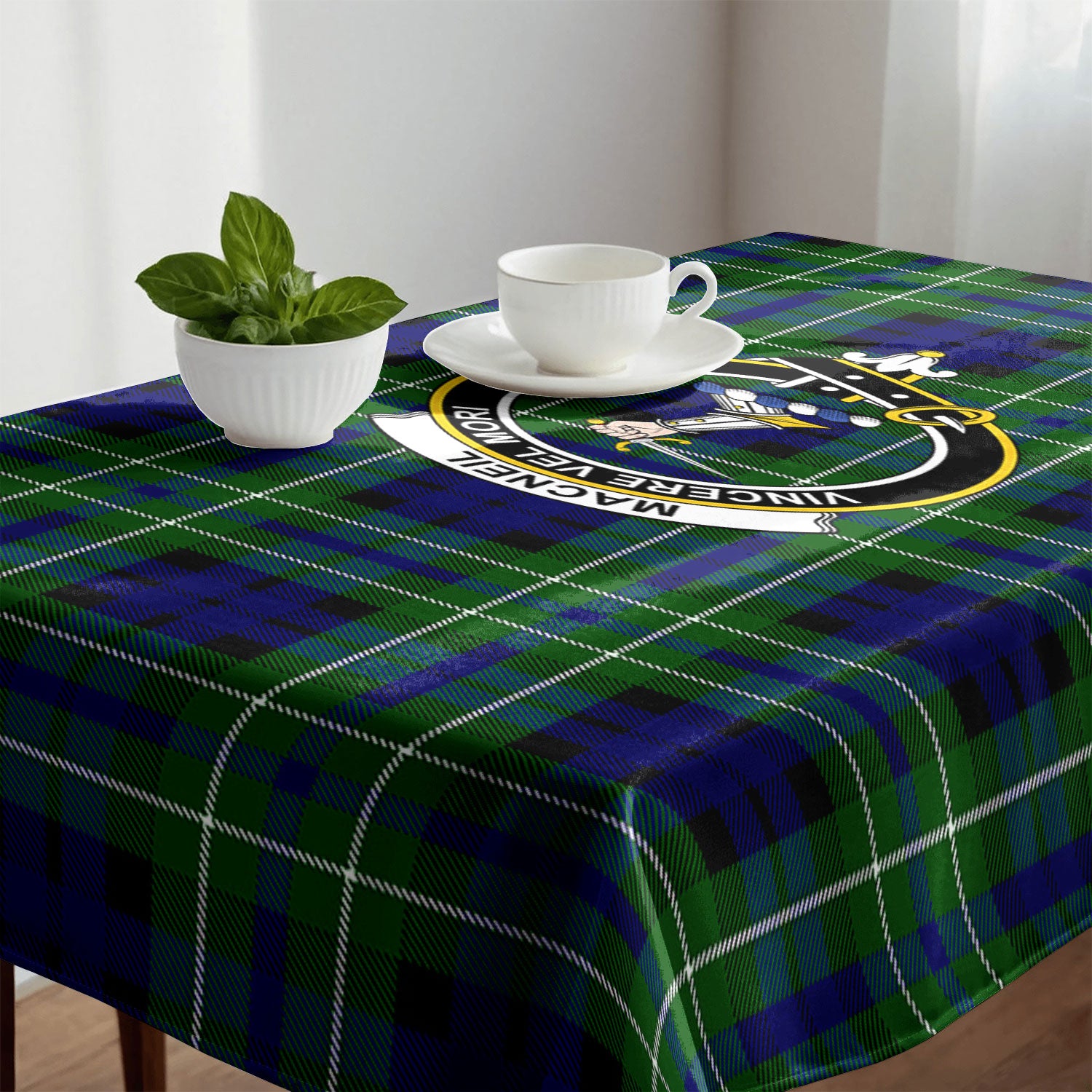 MacNeil of Colonsay Modern Tartan Crest Tablecloth
