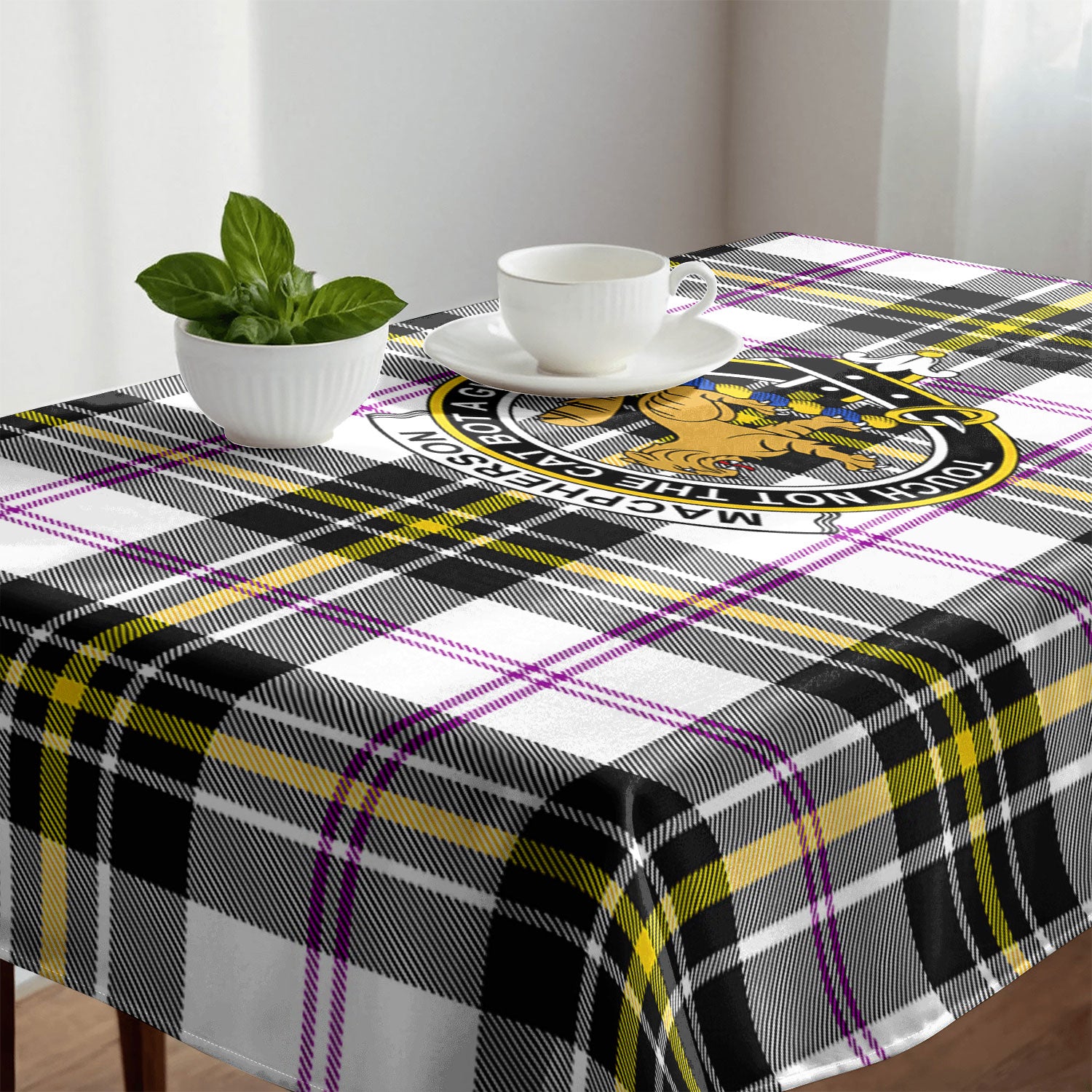 MacPherson Dress Modern Tartan Crest Tablecloth