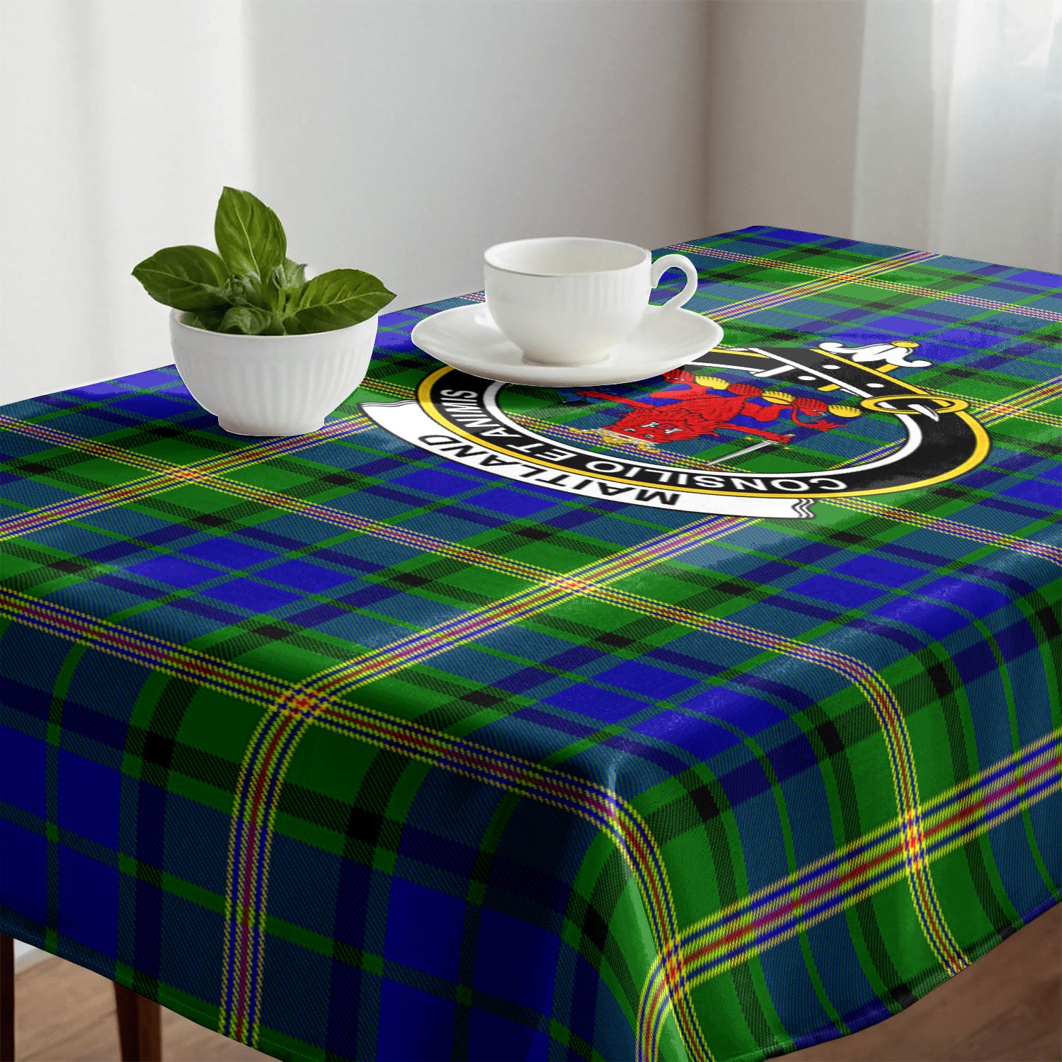 Maitland Tartan Crest Tablecloth