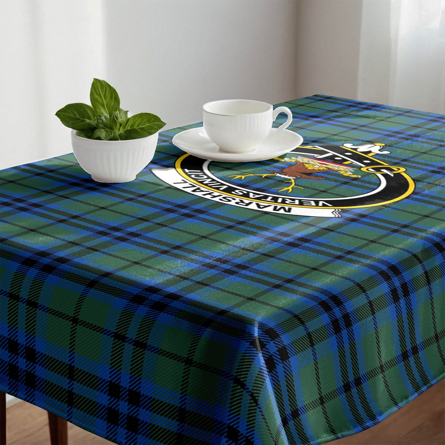 Marshall Tartan Crest Tablecloth