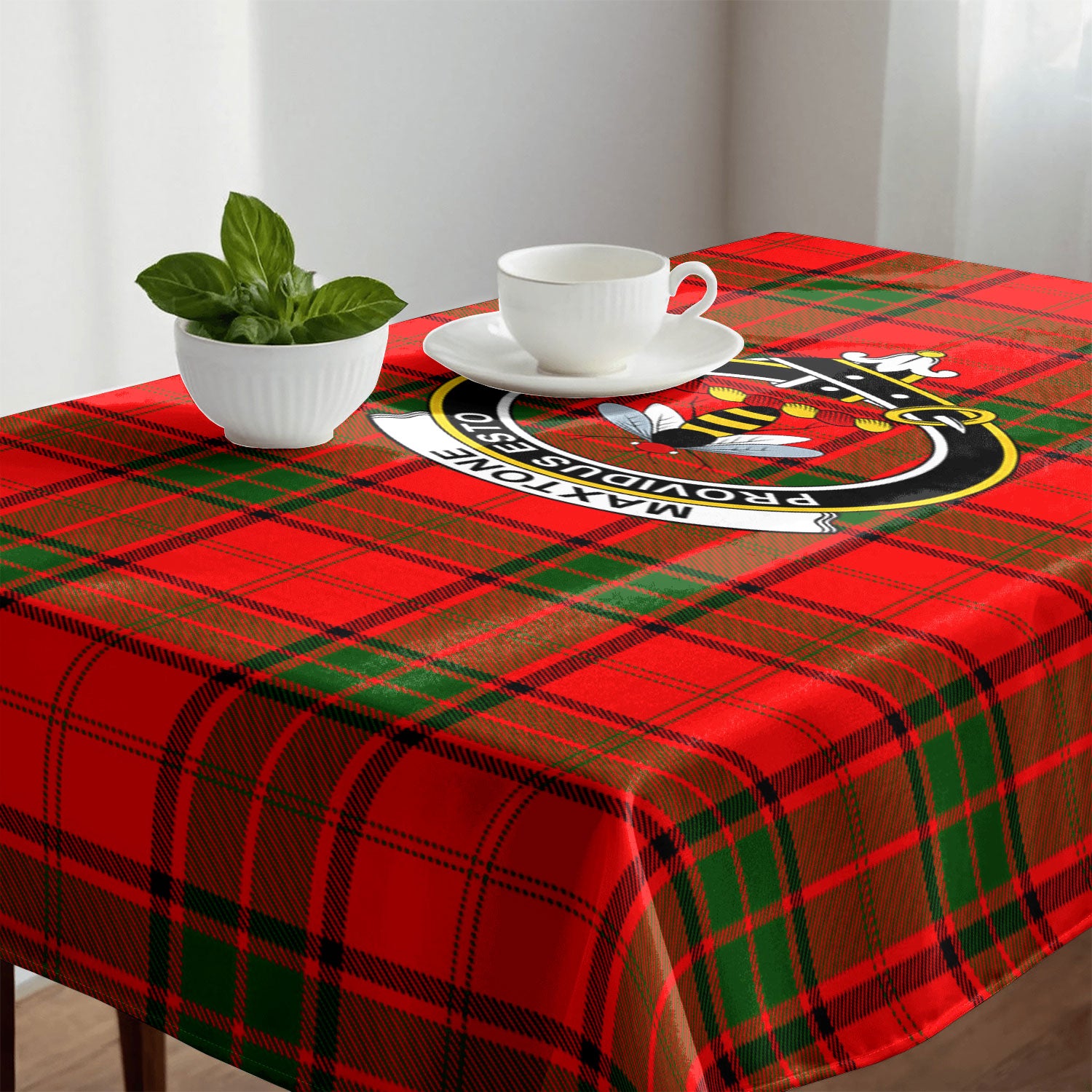 Maxtone Tartan Crest Tablecloth