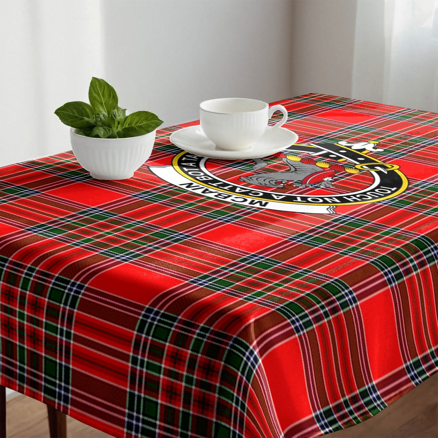 McBain Tartan Crest Tablecloth