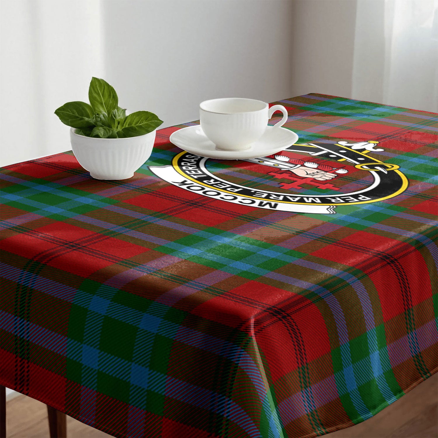 McCook Tartan Crest Tablecloth